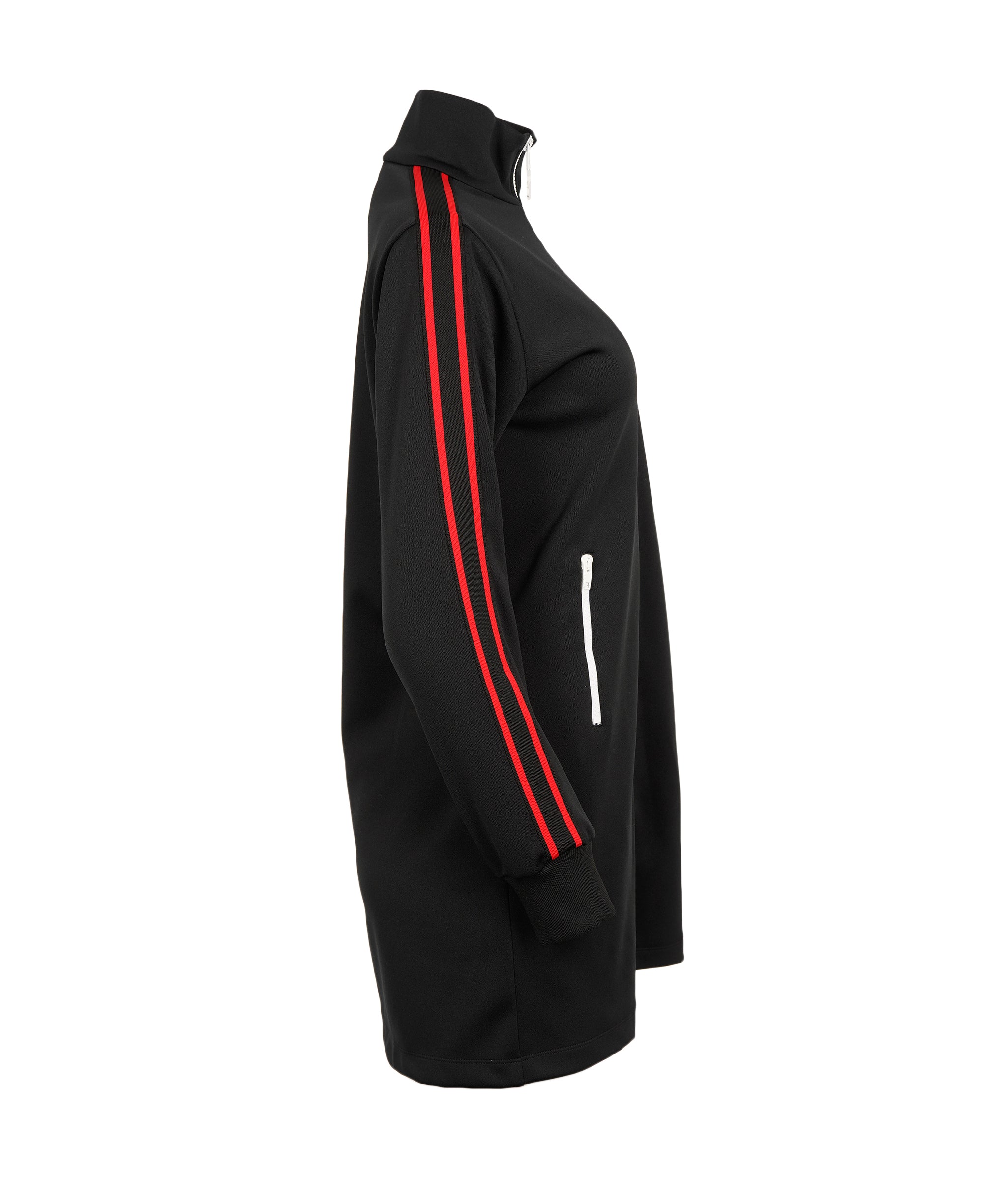 Celine Black Full Zip Top with Red embroidered stitching  ALC2008