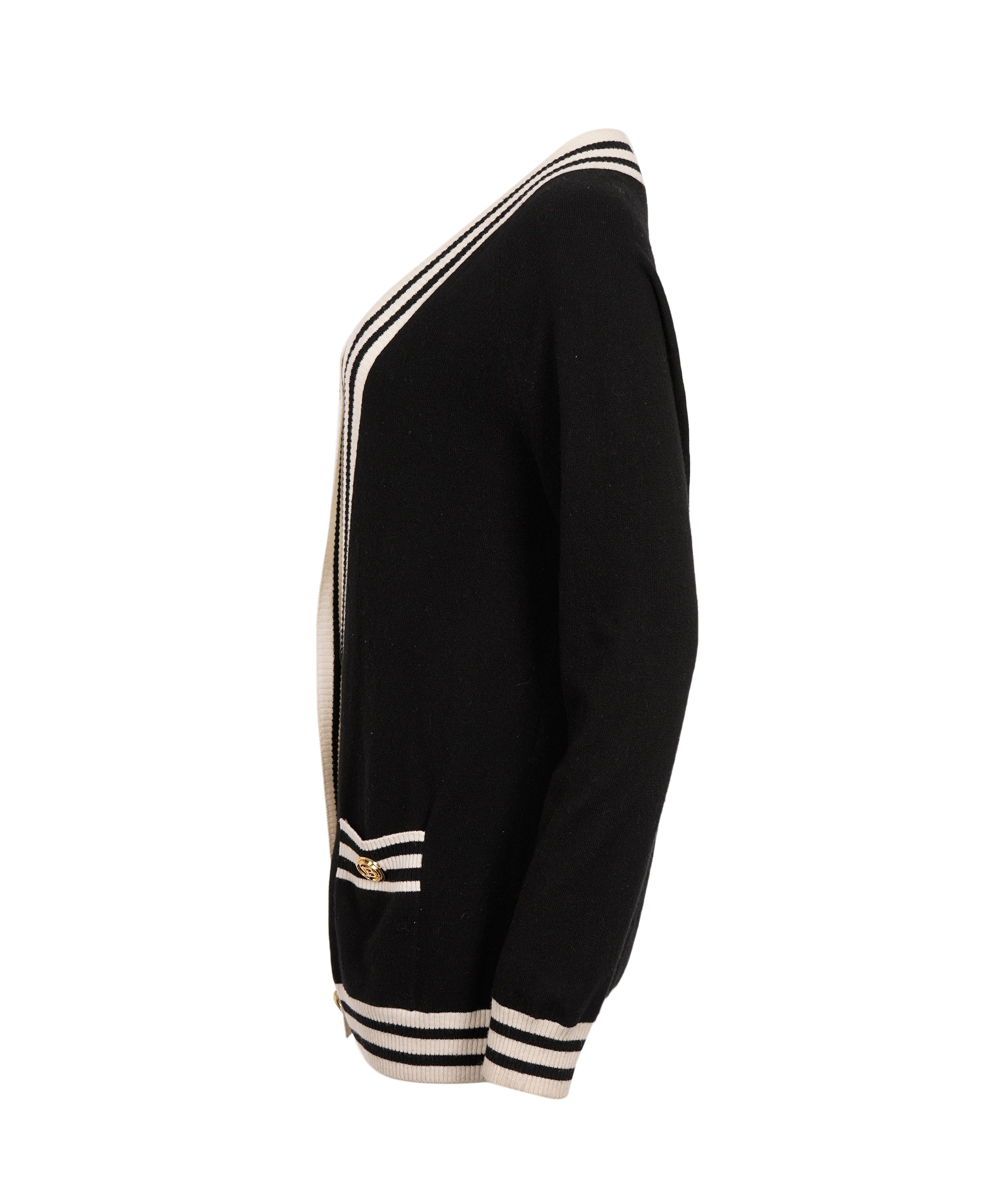 Balmain Black and White Logo Cardigan  ALC2015