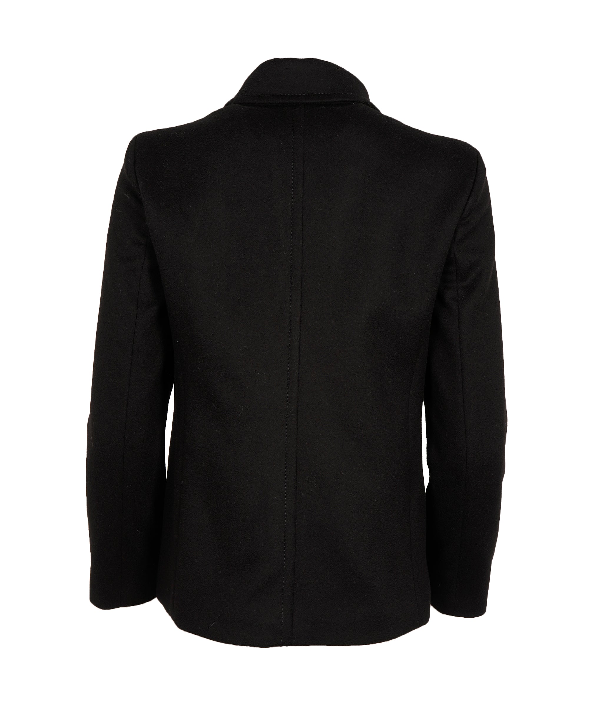 Gucci Black Wool Pearl GG Button Peacoat ALC2013