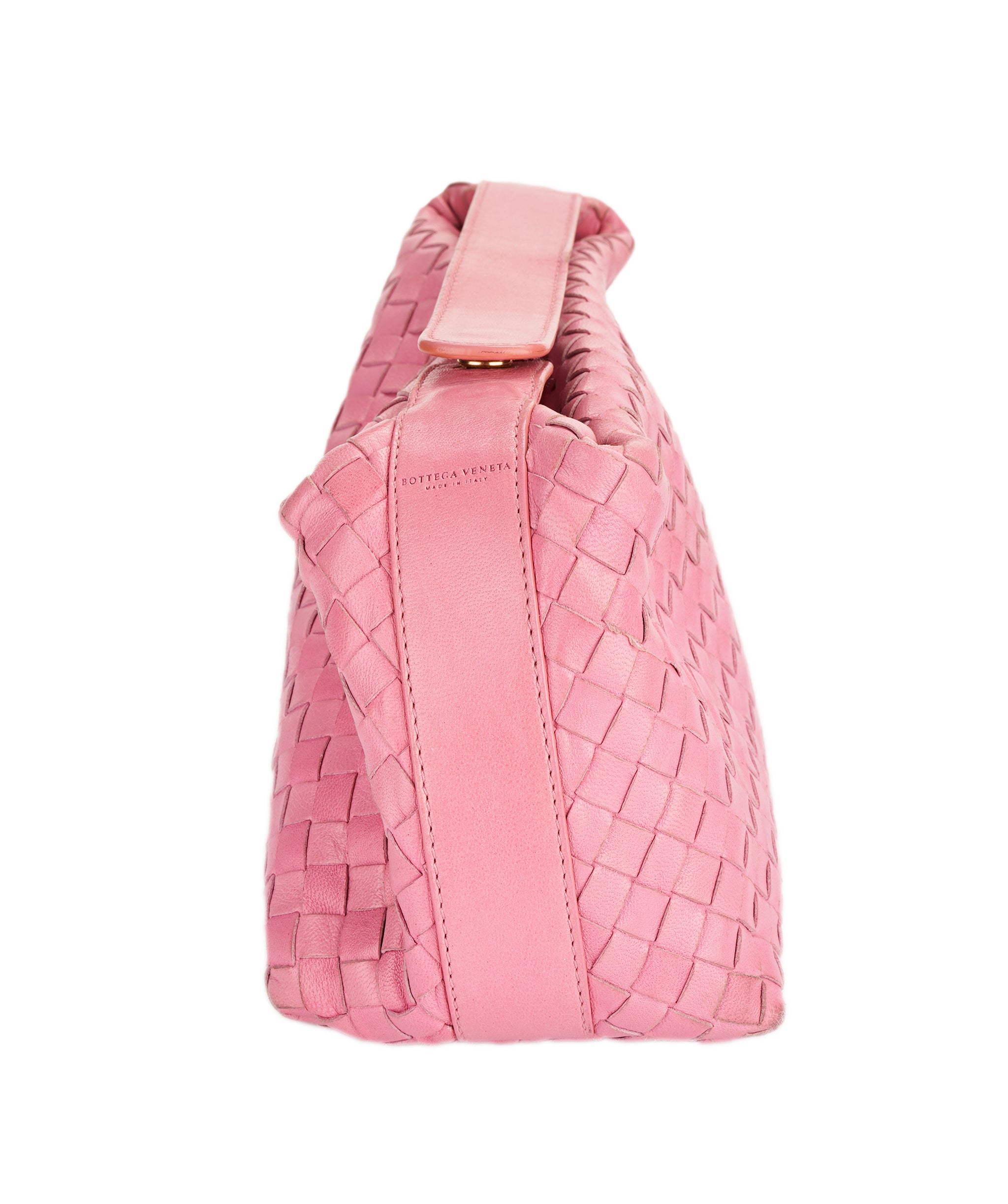 Bottega pink intrecciato pochette bag  - AJC0845