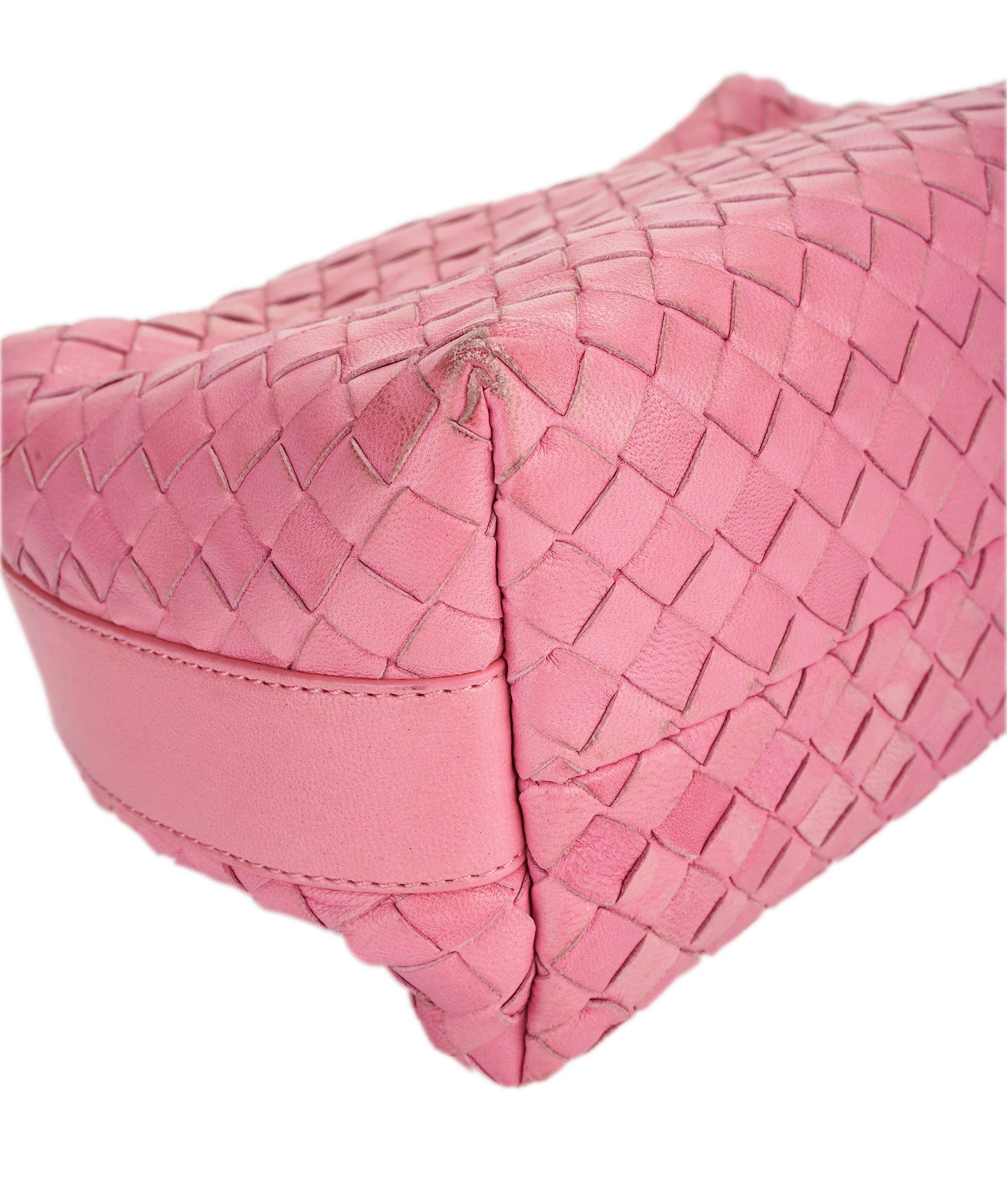 Bottega pink intrecciato pochette bag  - AJC0845