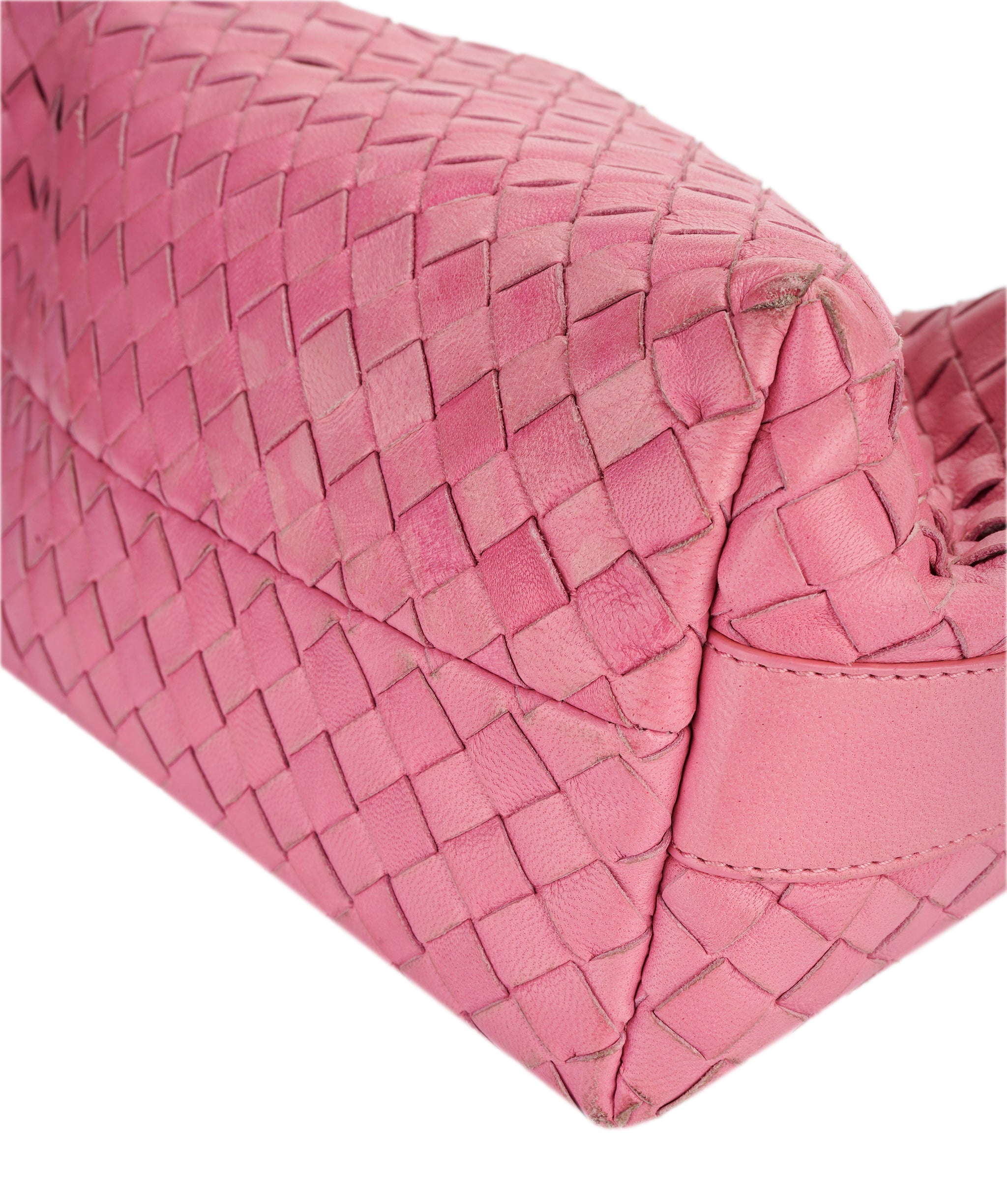 Bottega pink intrecciato pochette bag  - AJC0845