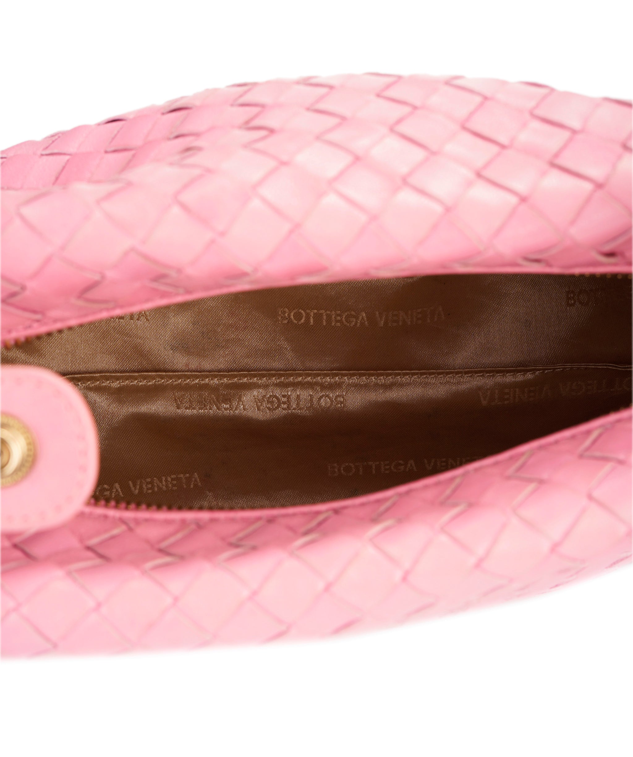 Bottega pink intrecciato pochette bag  - AJC0845