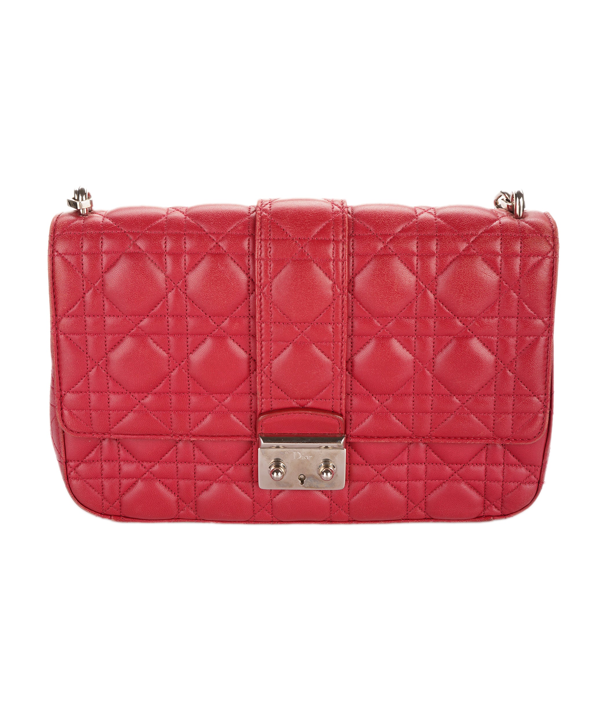 Dior miss dior rasberry pink handbag with SHW - AJC0848