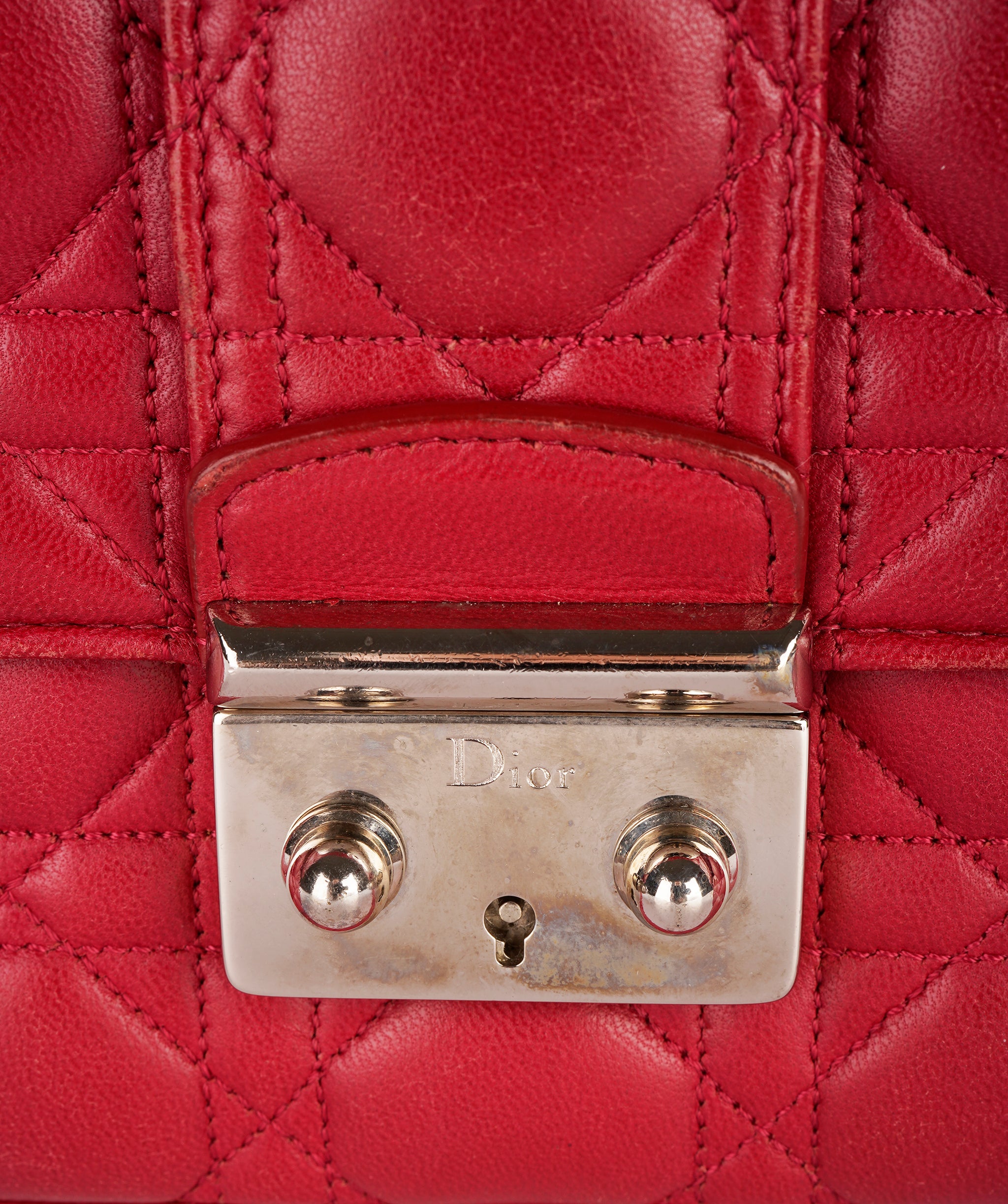 Dior miss dior rasberry pink handbag with SHW - AJC0848