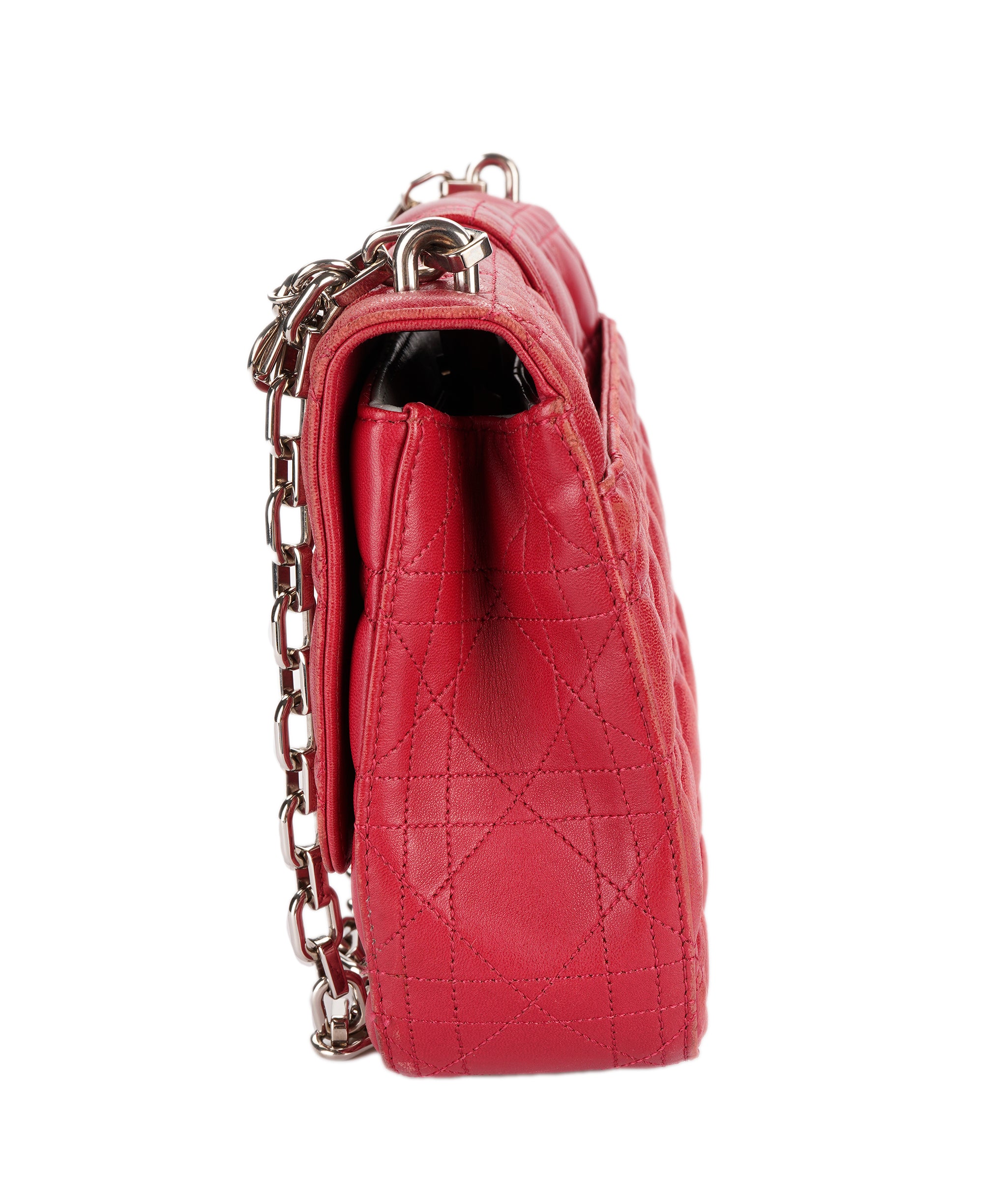 Dior miss dior rasberry pink handbag with SHW - AJC0848