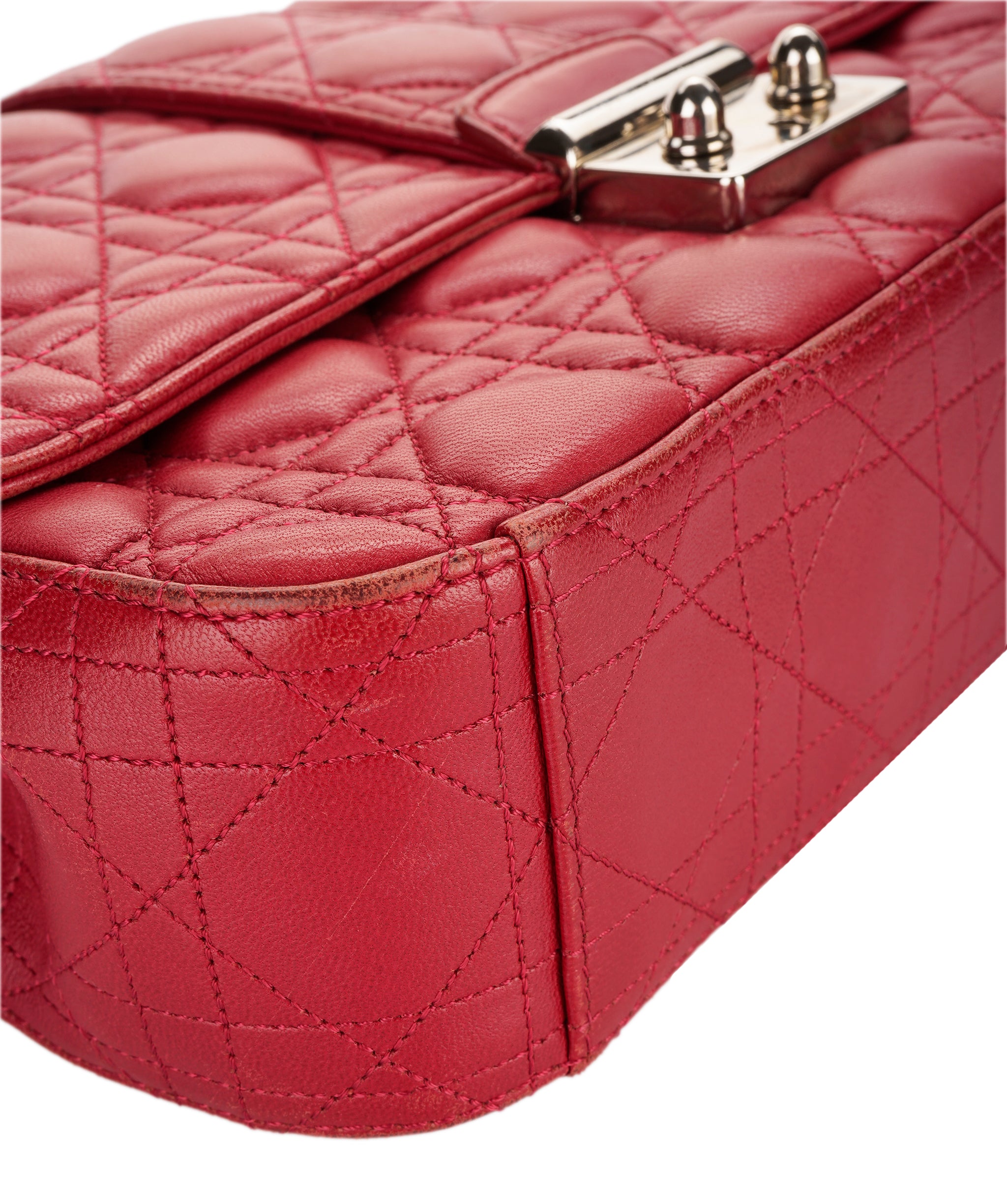 Dior miss dior rasberry pink handbag with SHW - AJC0848