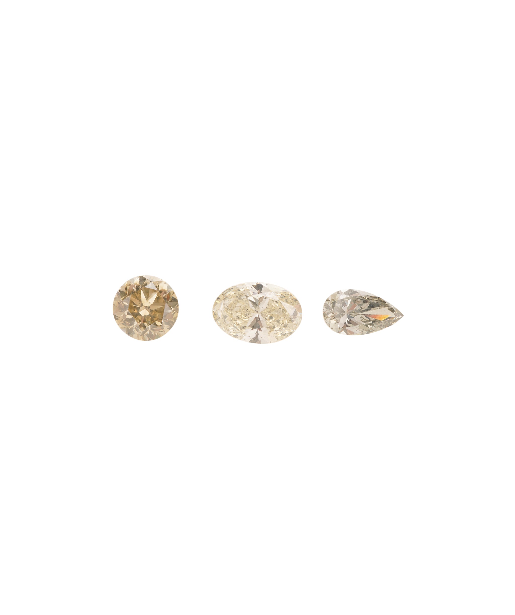 5.03CT FANCY ROUND/PEAR/OVAL DIAMOND TRIO  ANL-S37-7