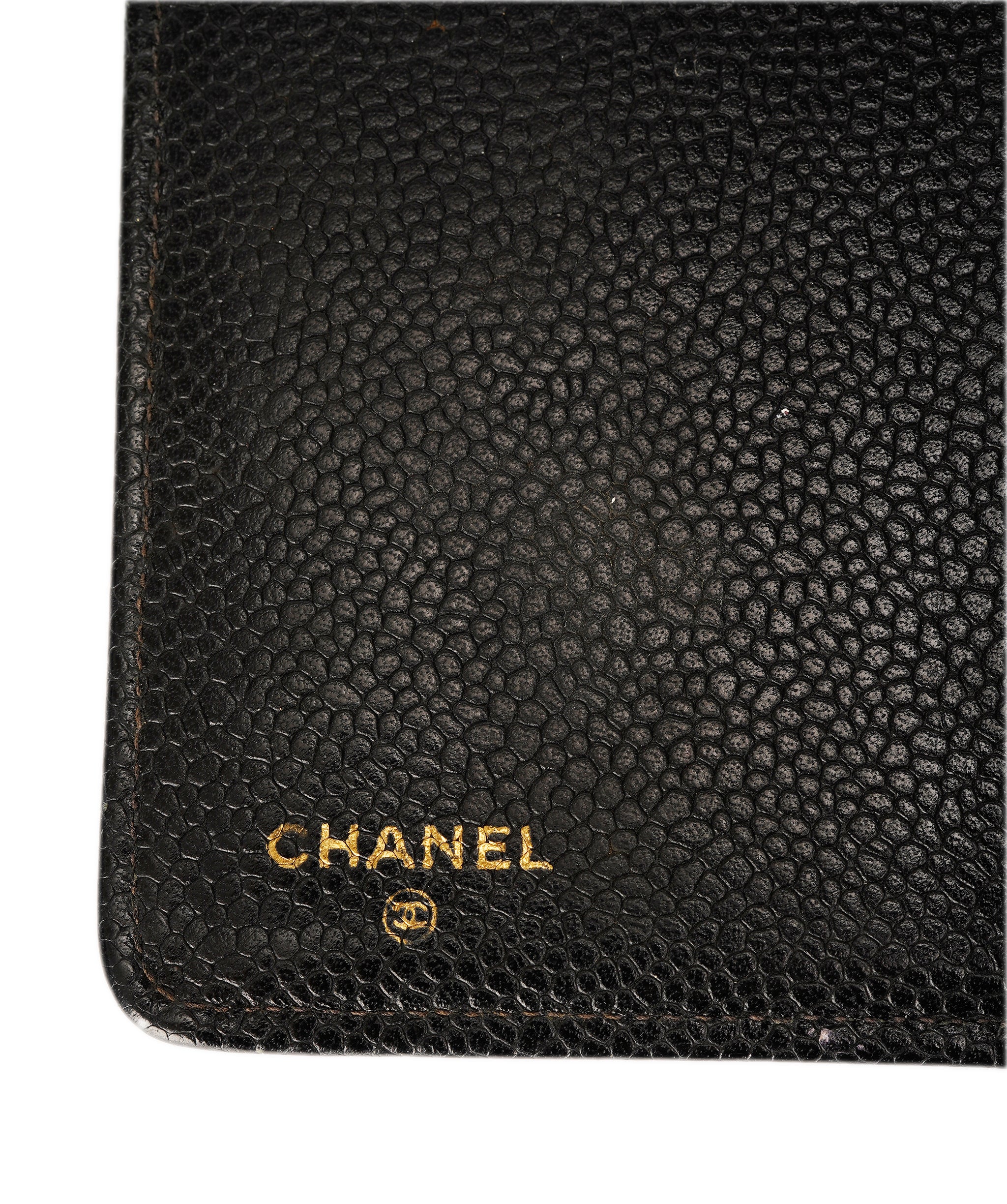 CHANEL COCO Mark Day Planner Cover Caviar Skin Black CC Auth yk13722 DBXS1641