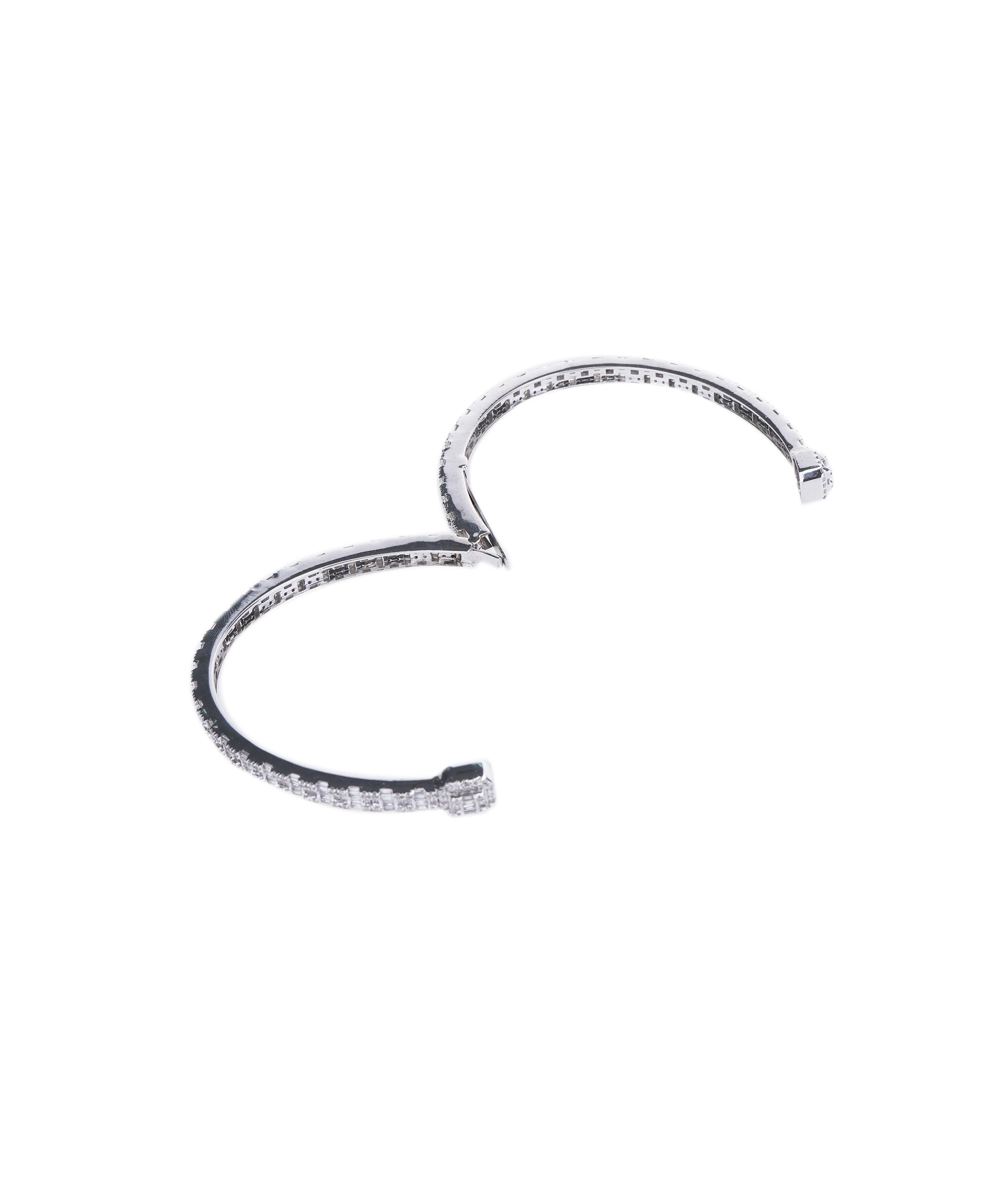 White Gold Diamond Bangle ASC5617