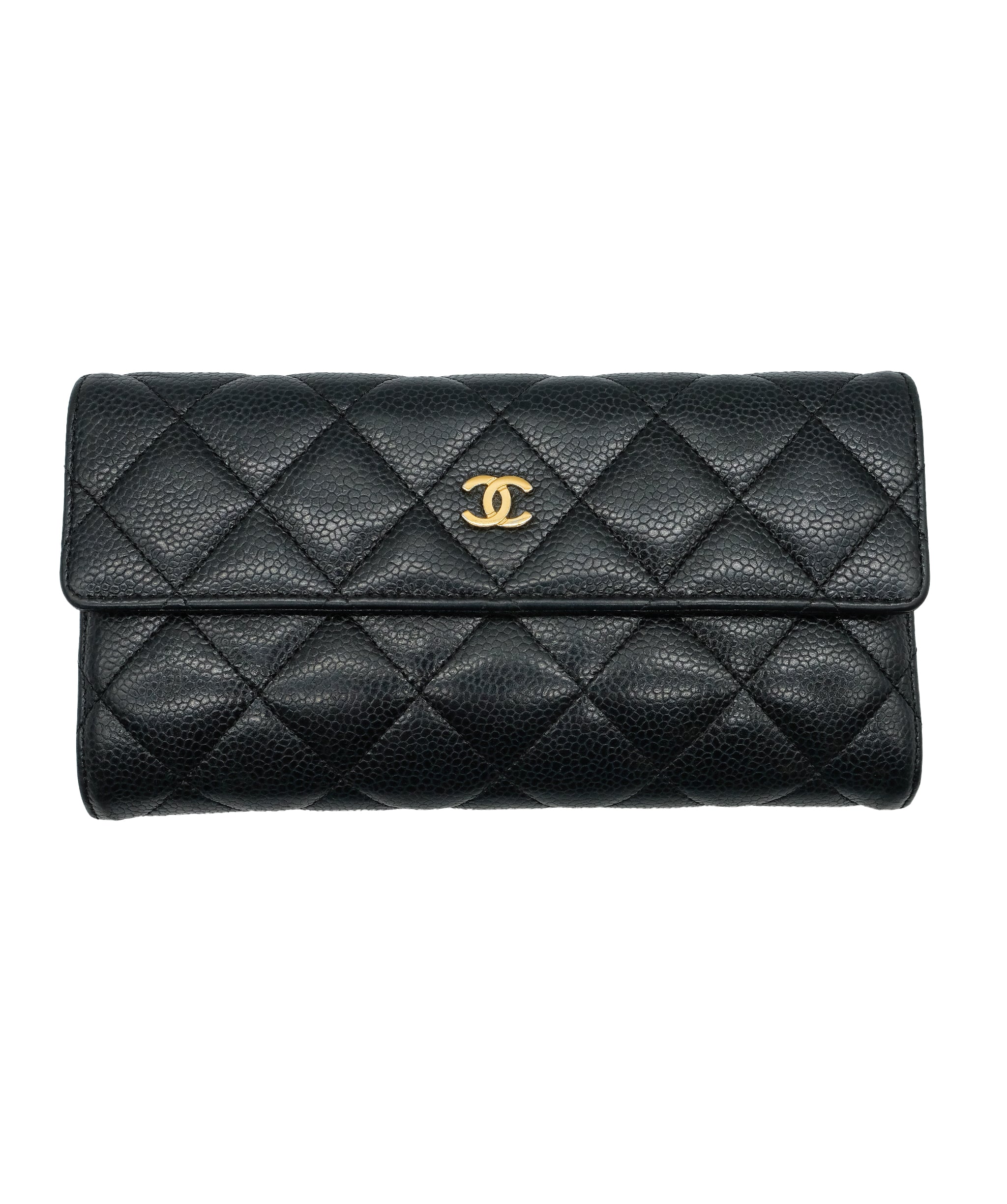 Chanel Matelasse Caviar Navy Long Wallet  yk12519 DXBS0330