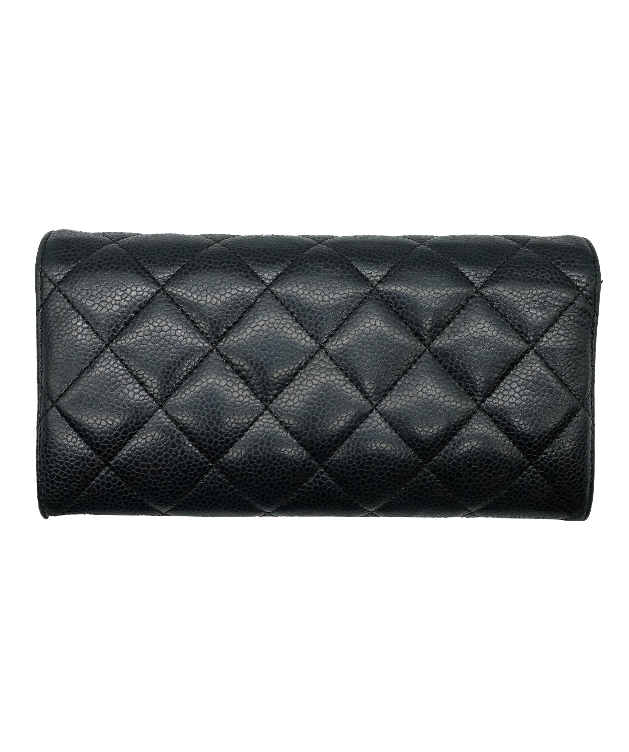 Chanel Matelasse Caviar Navy Long Wallet  yk12519 DXBS0330