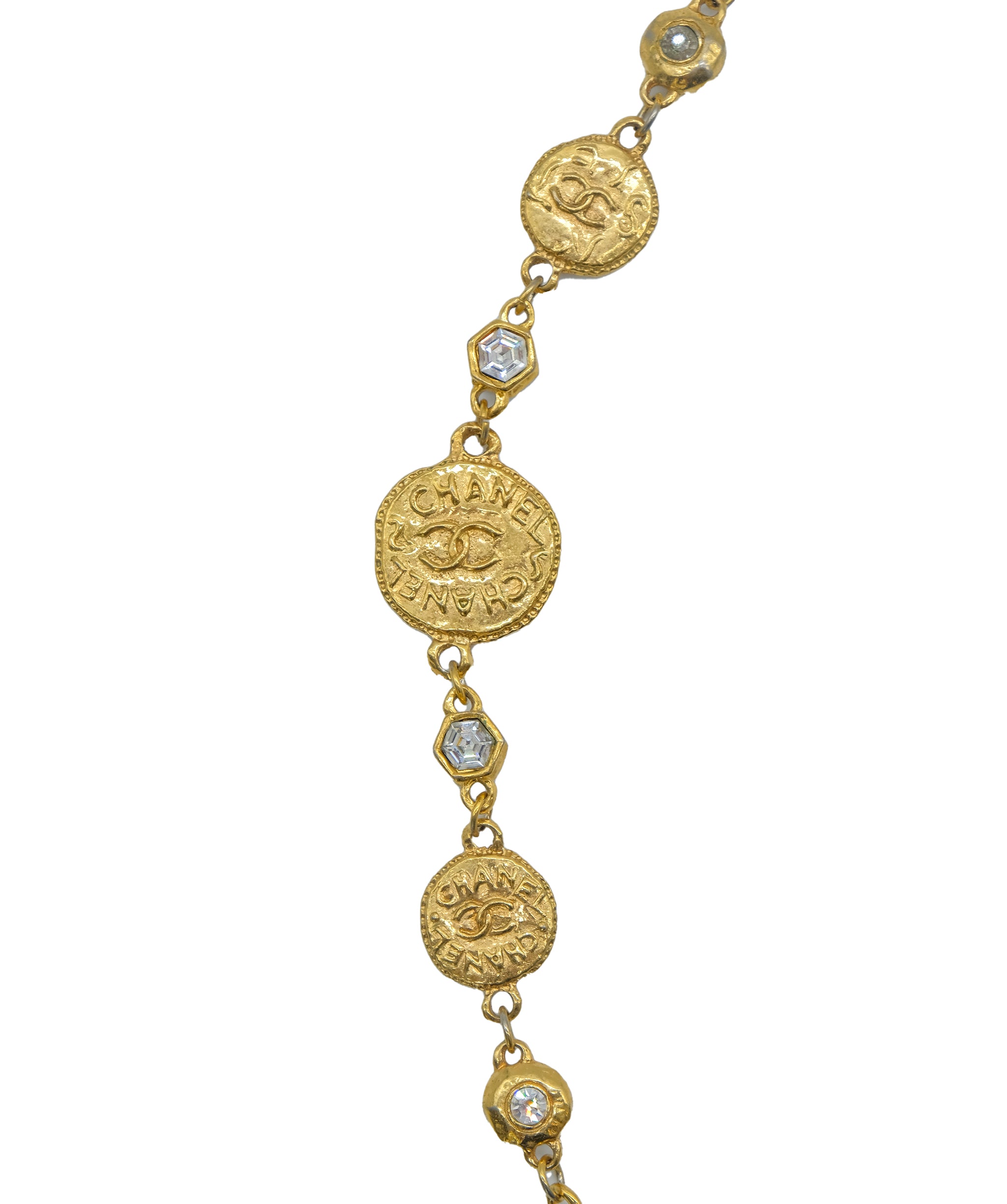 Chanel Coco Medal Gold Necklace ASC5291