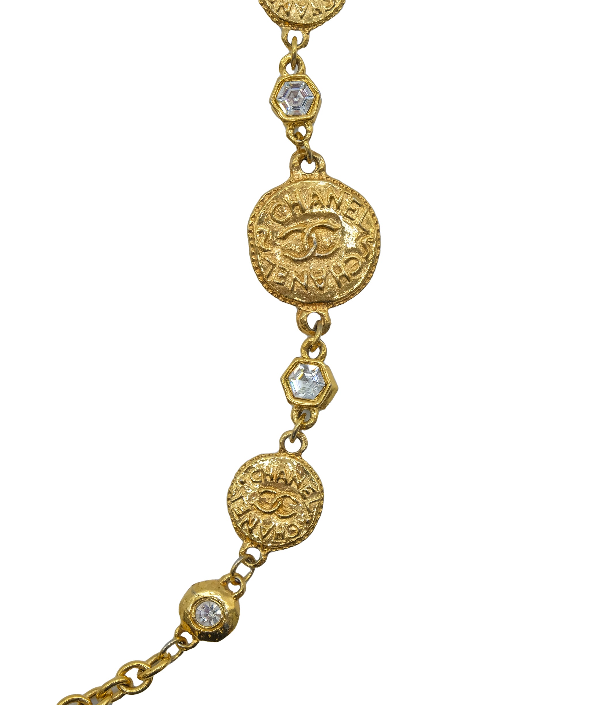 Chanel Coco Medal Gold Necklace ASC5291