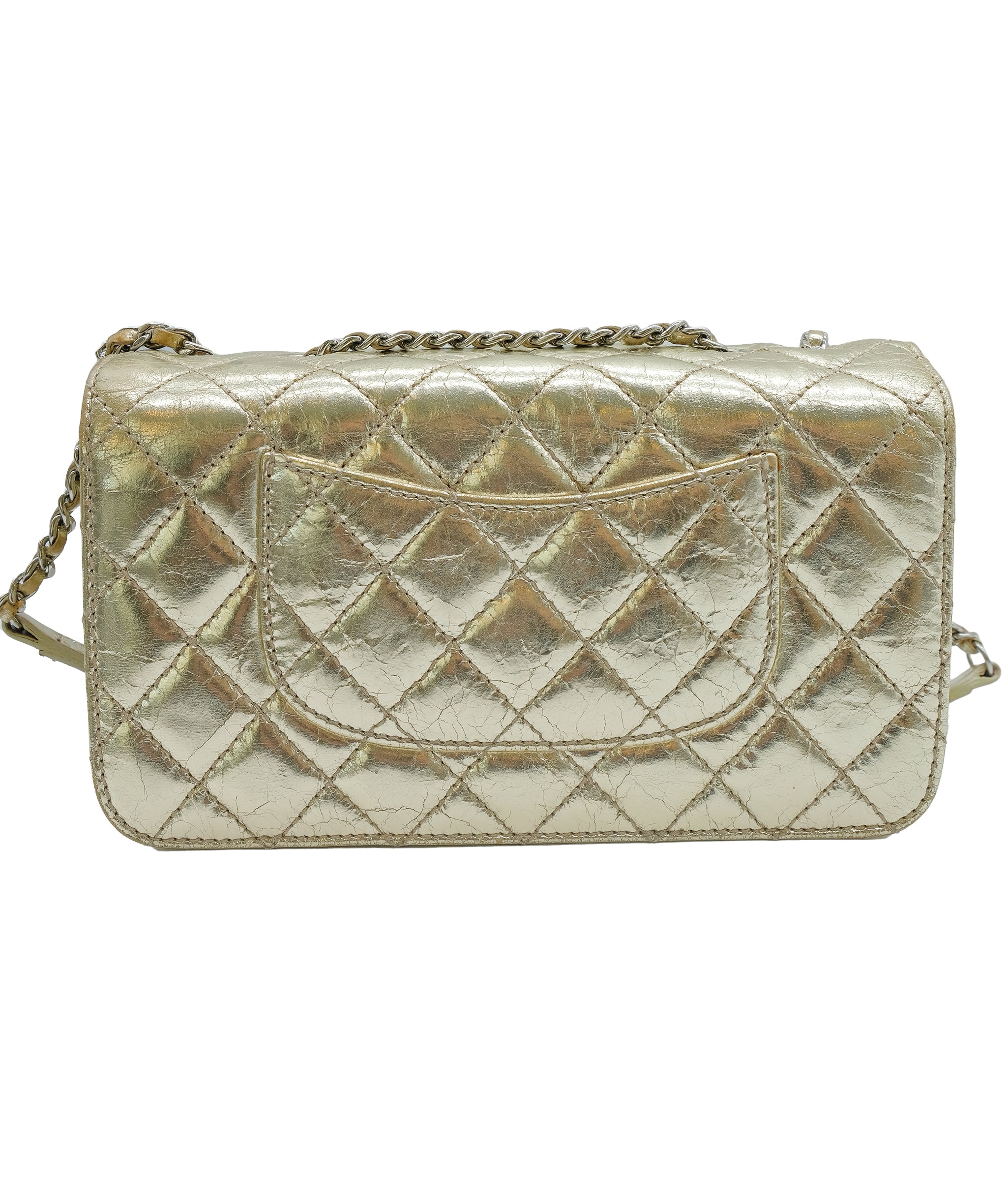 Chanel Gold Metallic Lambskin Flap ASC5312