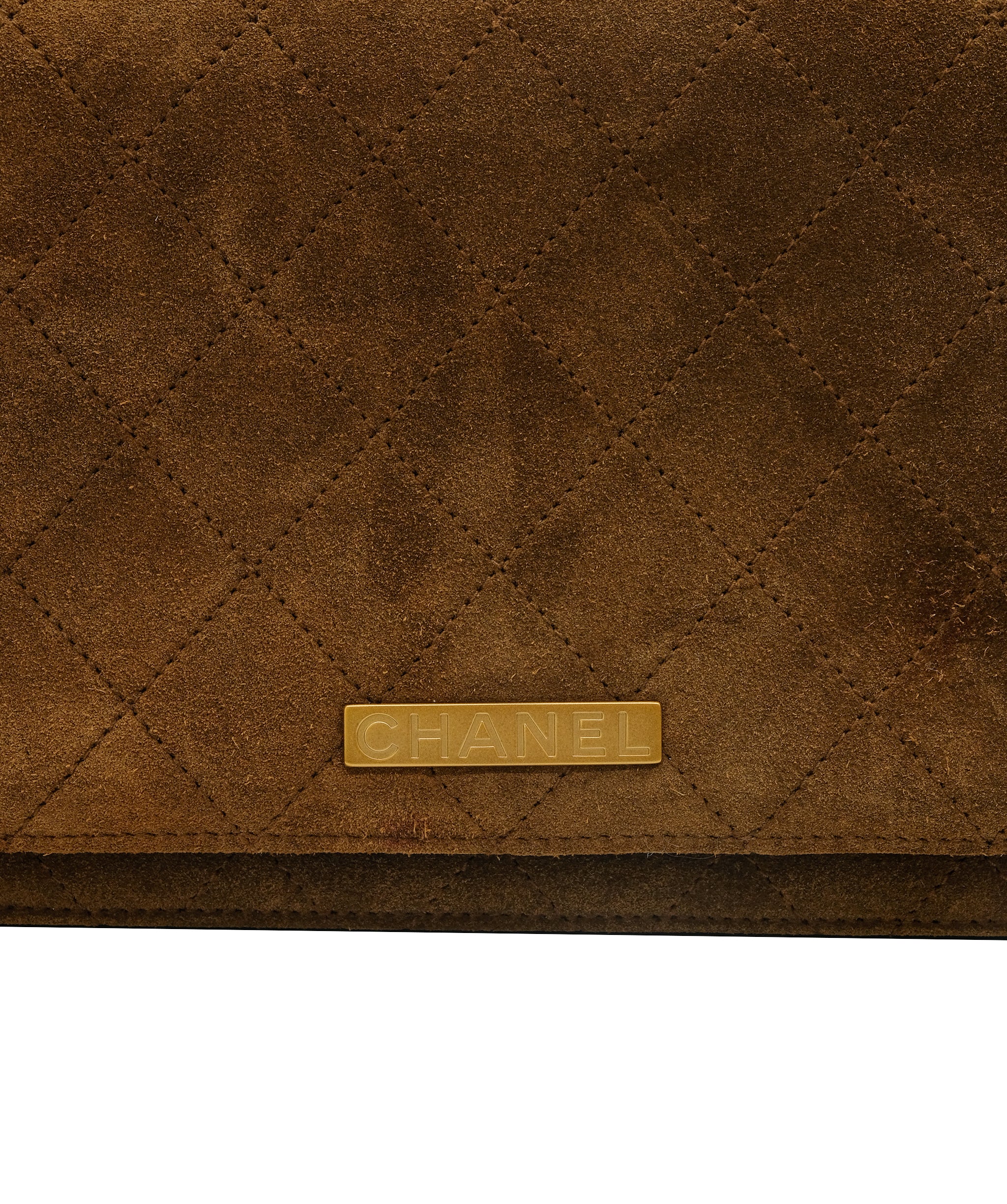 Chanel Flap Bag Brown Suede ASC5295