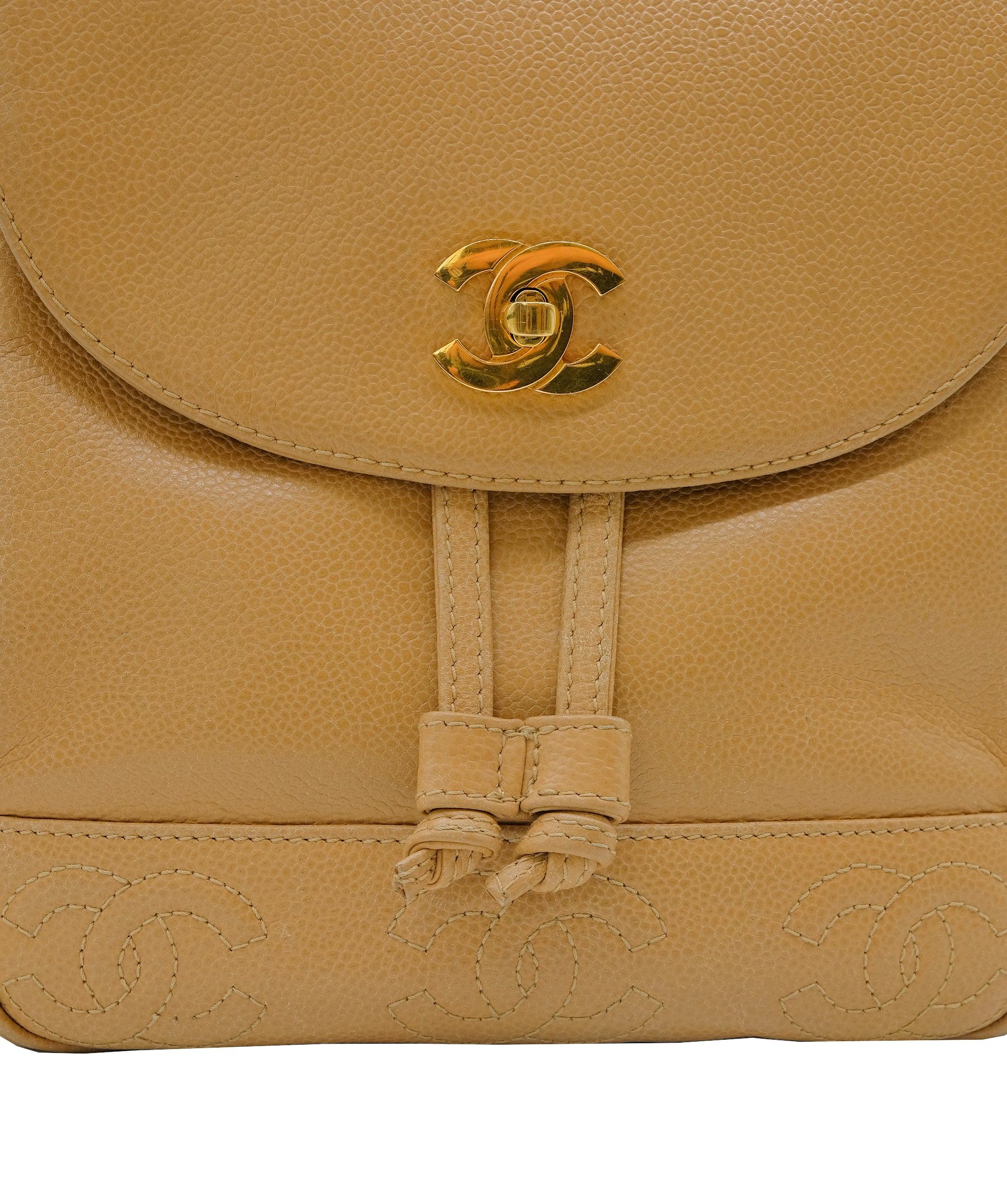 Chanel Beige Caviar Backpack GHW Beige Caviar ASC5263