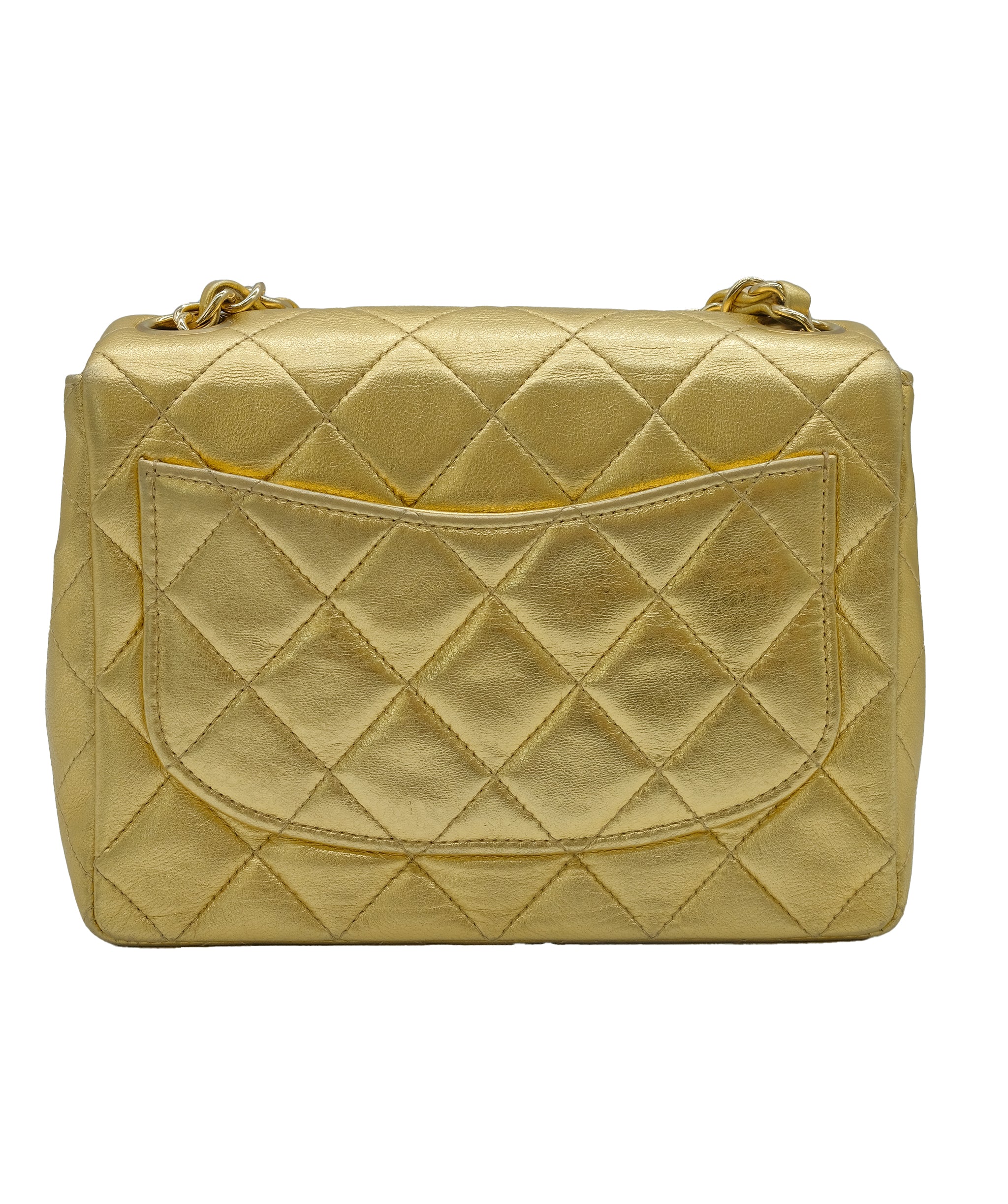 Chanel Gold Lambskin Mini Flap Bag Gold Lambskin ASC5268