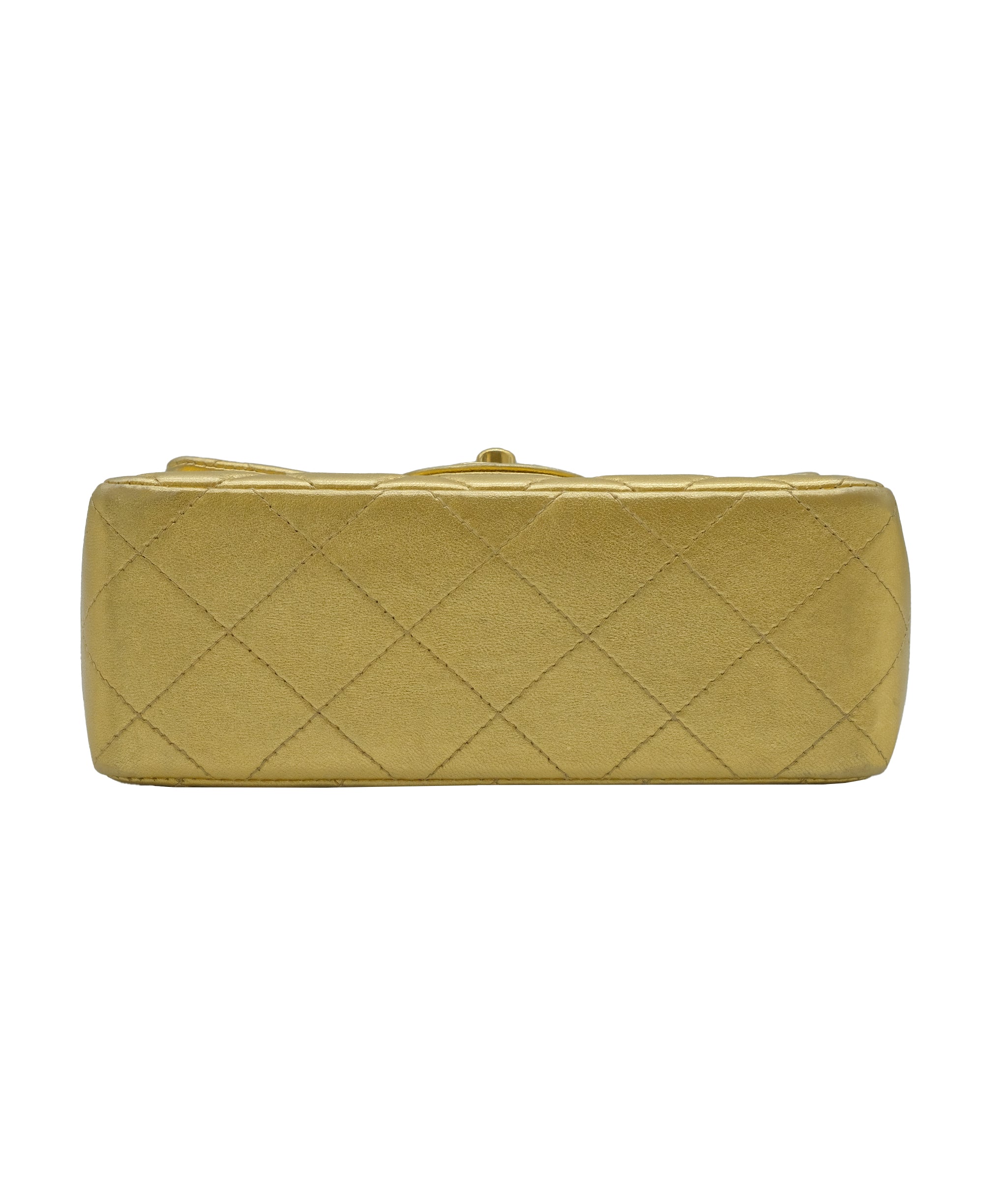 Chanel Gold Lambskin Mini Flap Bag Gold Lambskin ASC5268