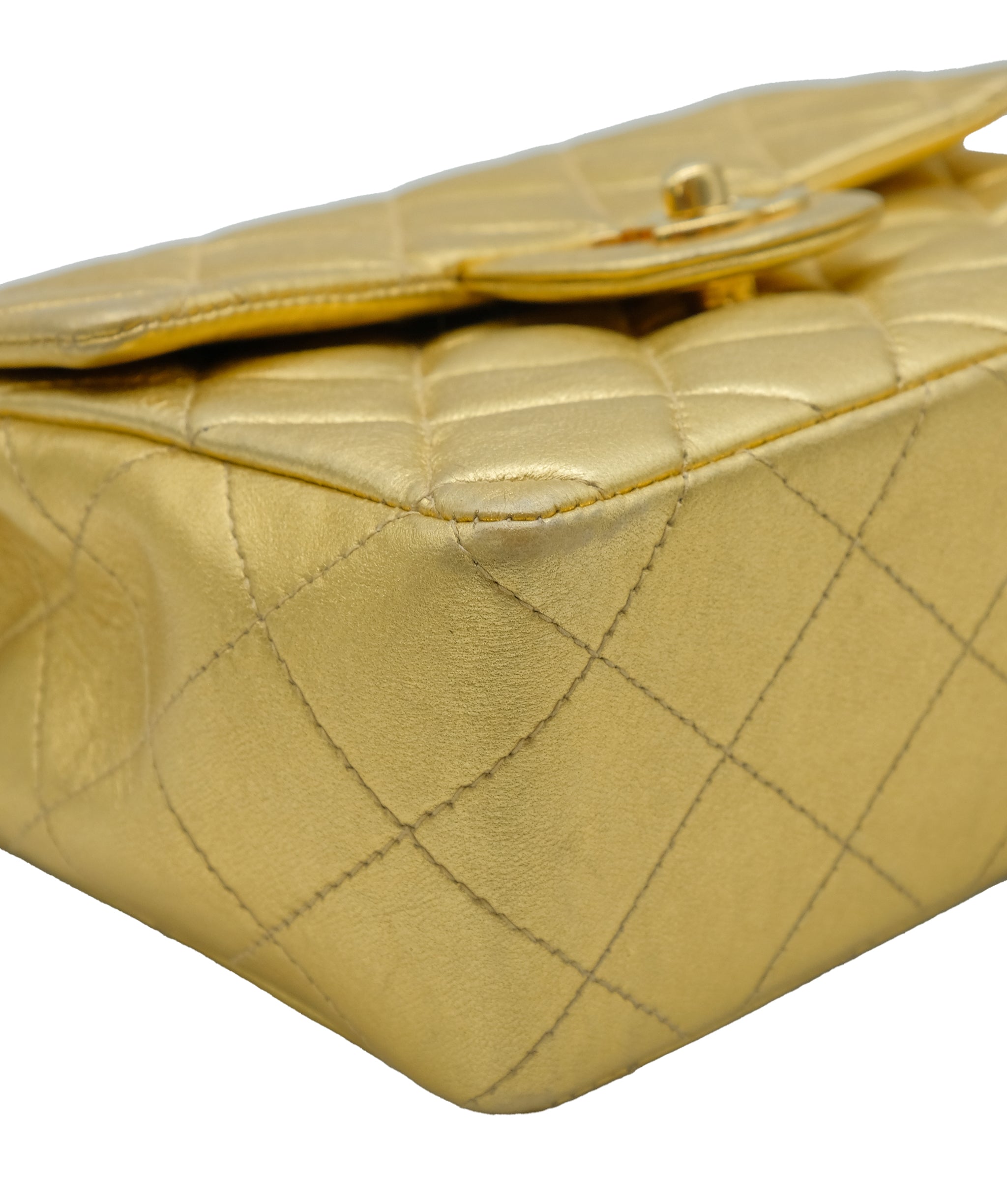 Chanel Gold Lambskin Mini Flap Bag Gold Lambskin ASC5268