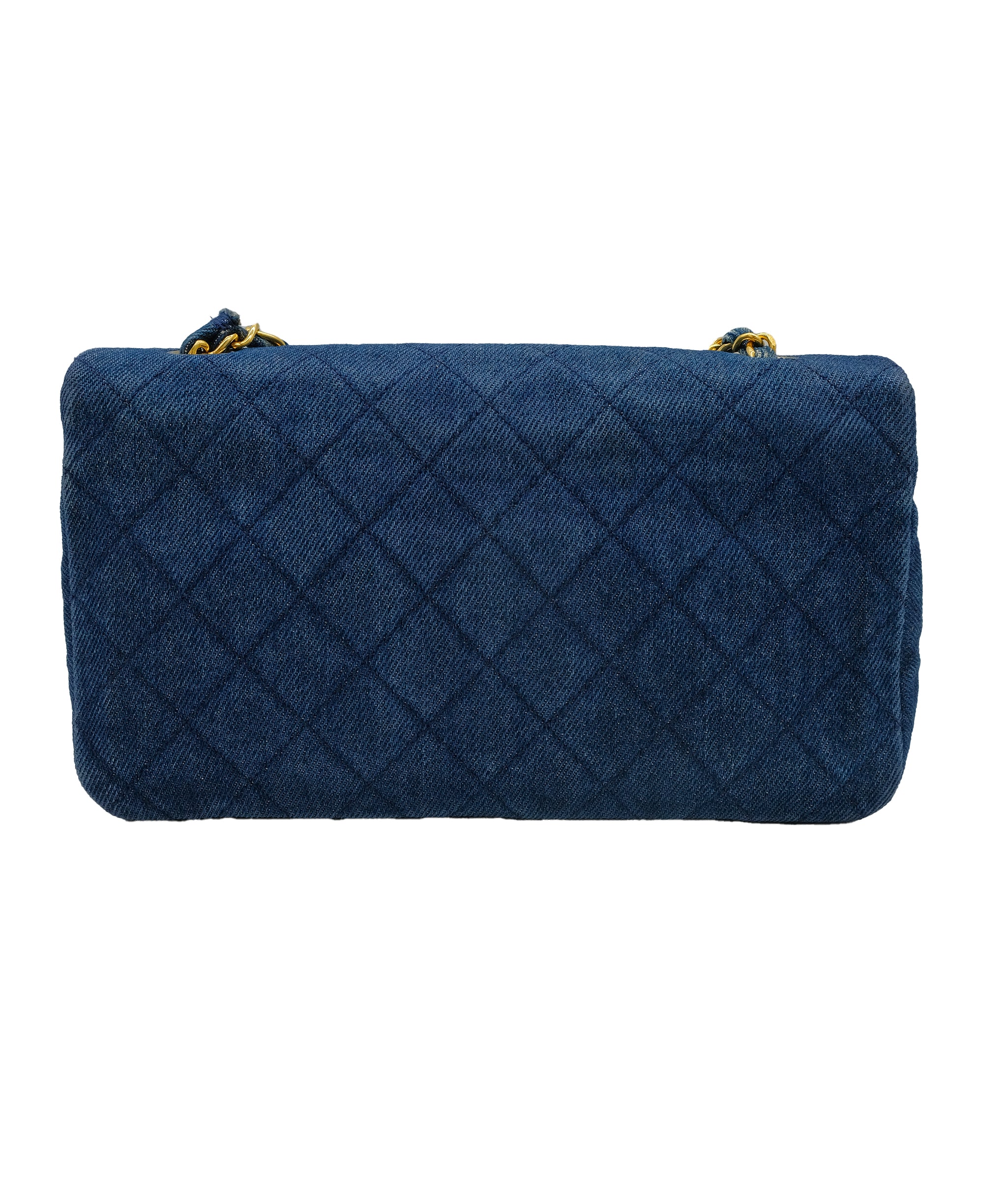 Chanel Full Flap Blue Denim ASC5289