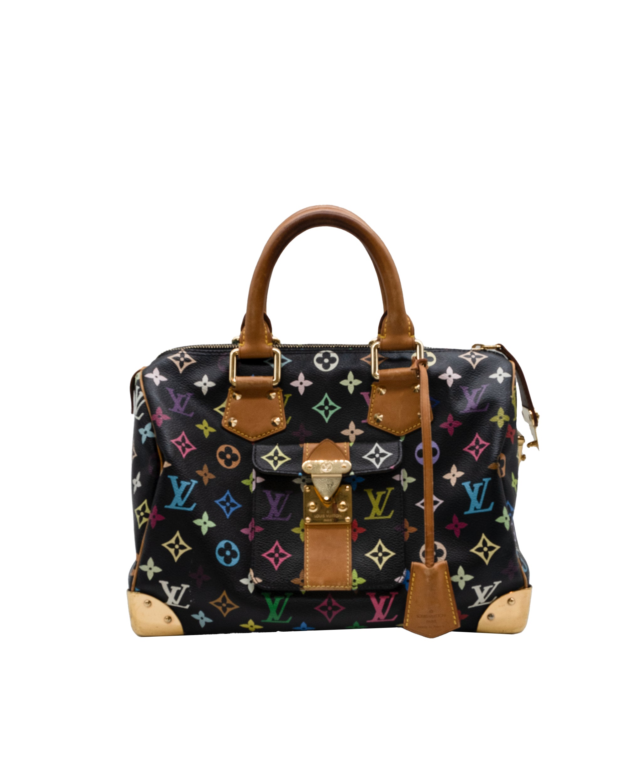 Louis Vuitton Speedy multi colour black RJC4079