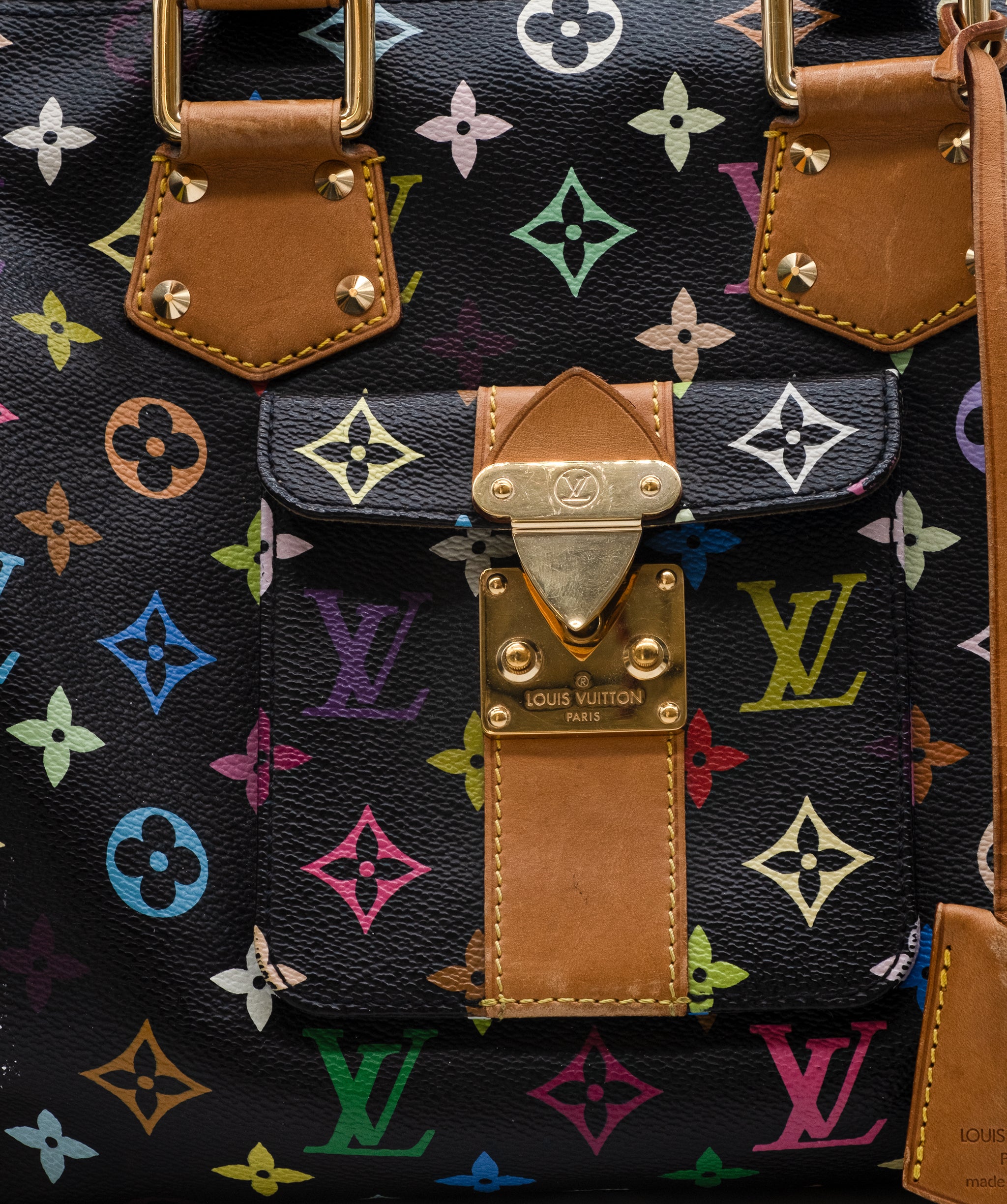 Louis Vuitton Speedy multi colour black RJC4079