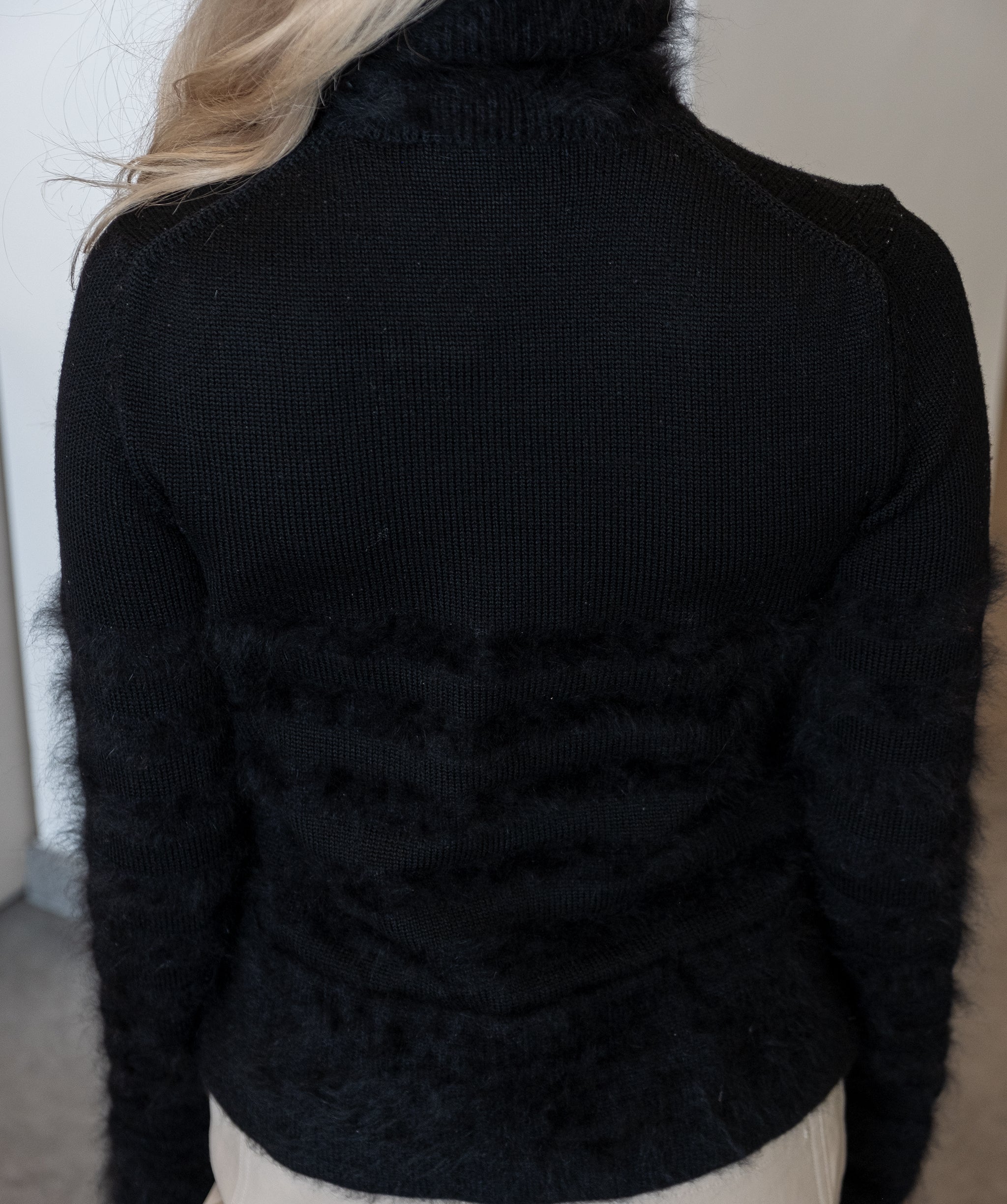 Chanel Big CC mohair knit Sweater Black DXBS0242