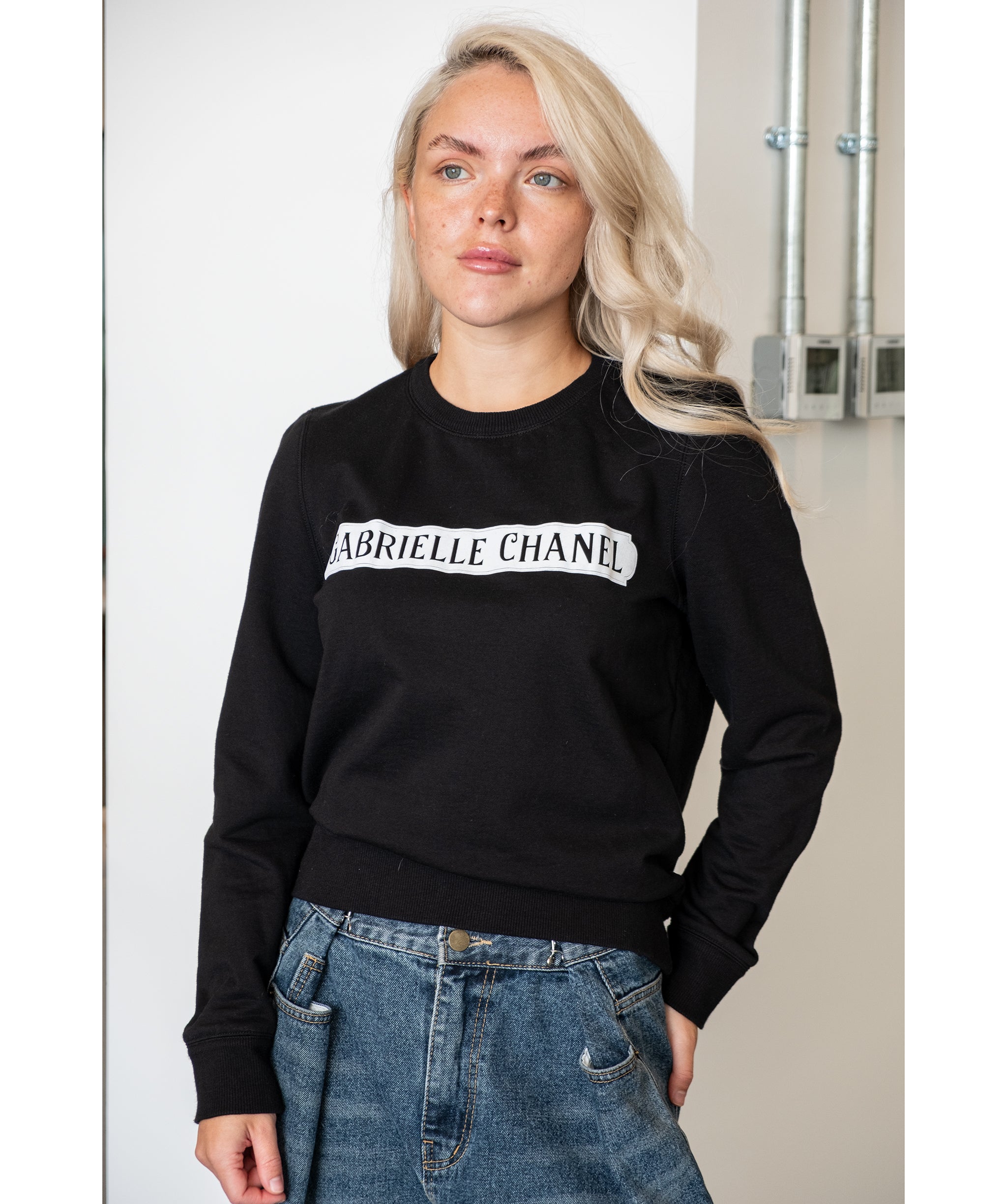 Chanel Gabrielle Black Sweatshirt Top - AWL3293