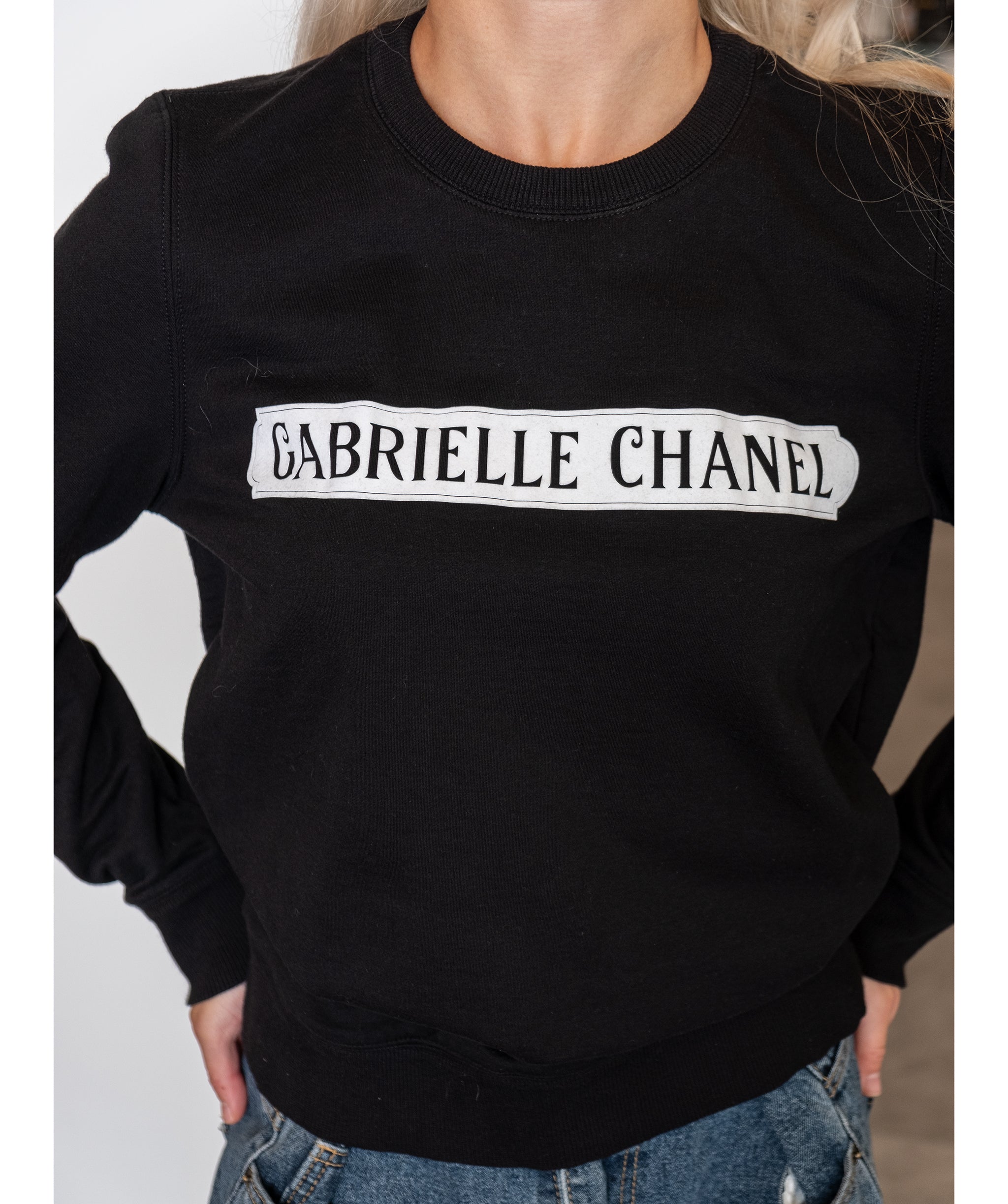 Chanel Gabrielle Black Sweatshirt Top - AWL3293