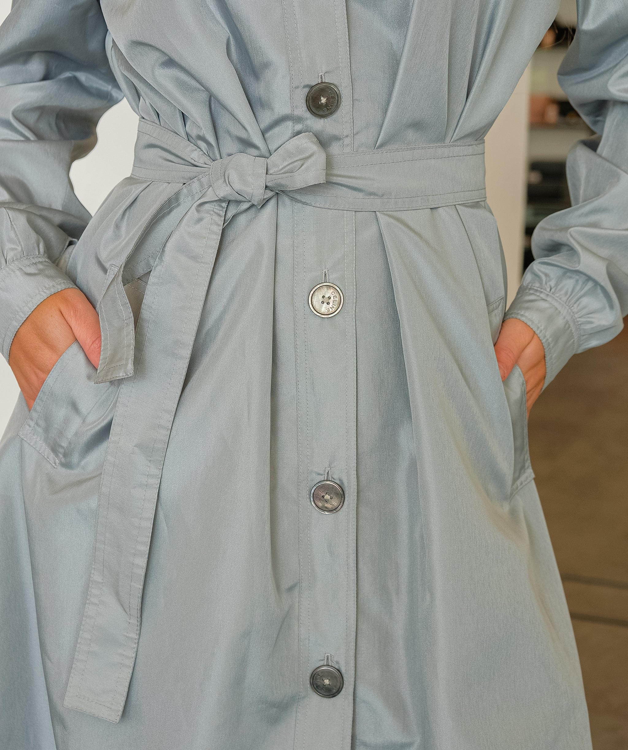 Celine Grey Trench Coat  ASL10347