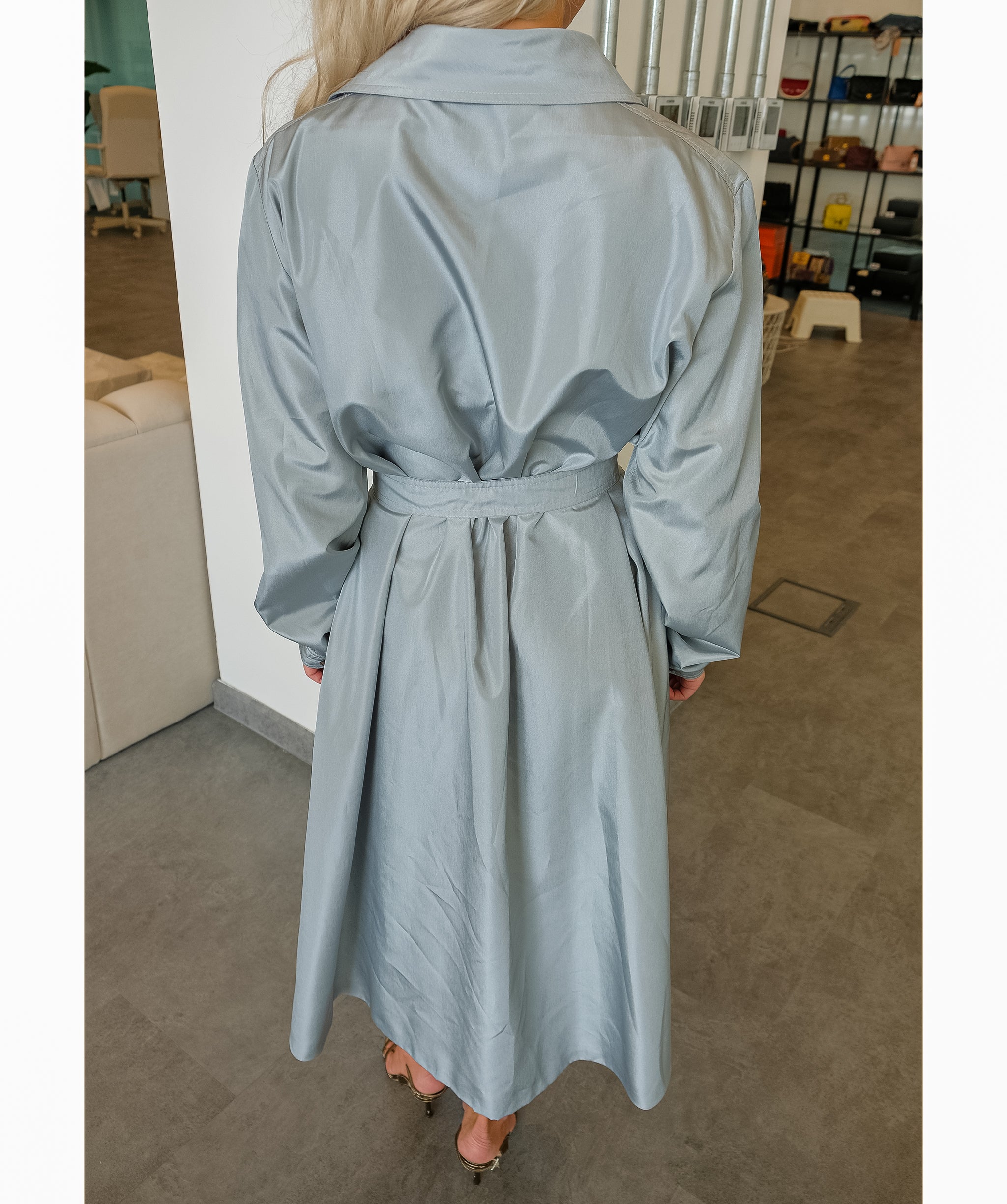 Celine Grey Trench Coat  ASL10347