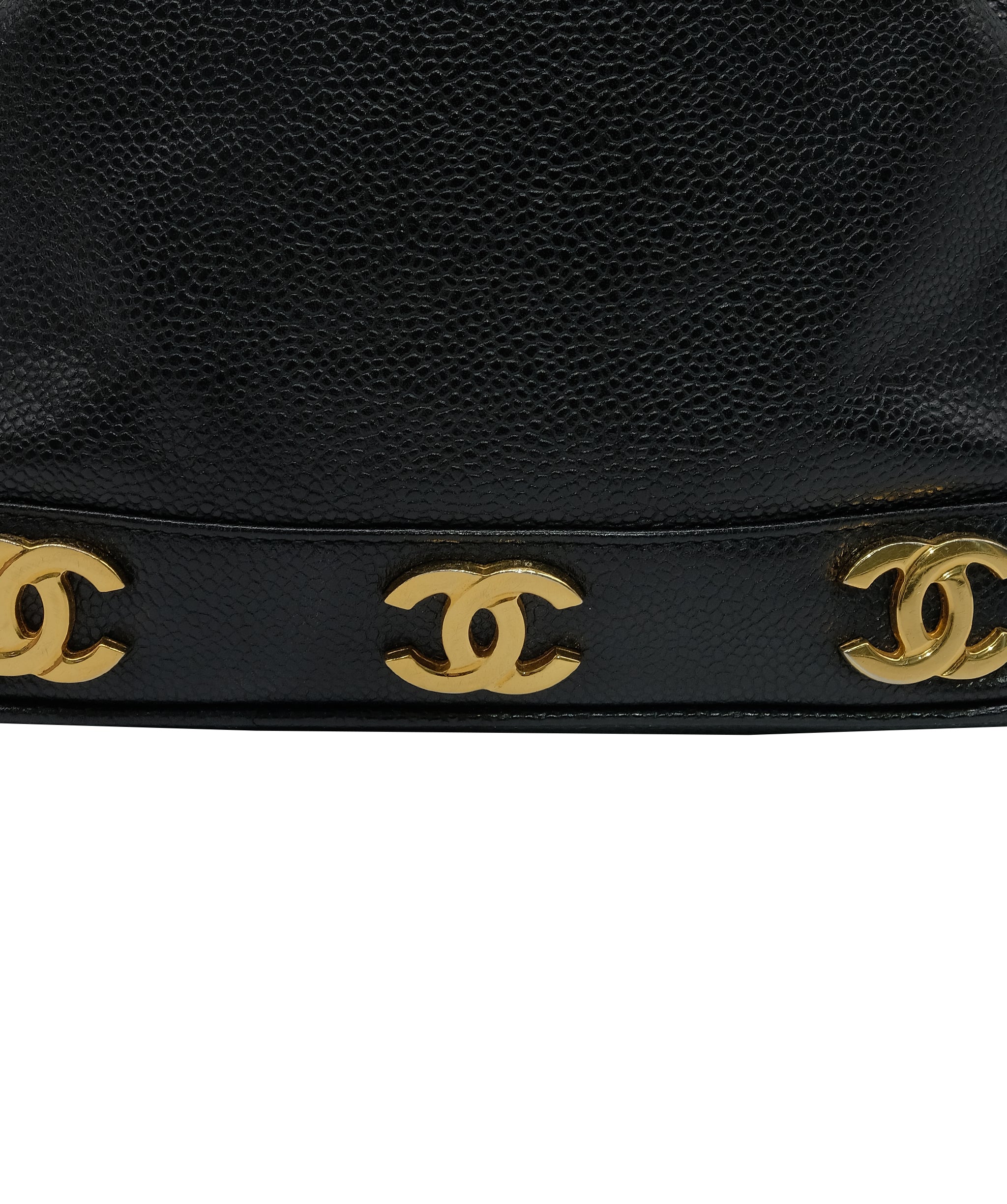 Chanel Caviar Triple coco bucket bag RJC3717