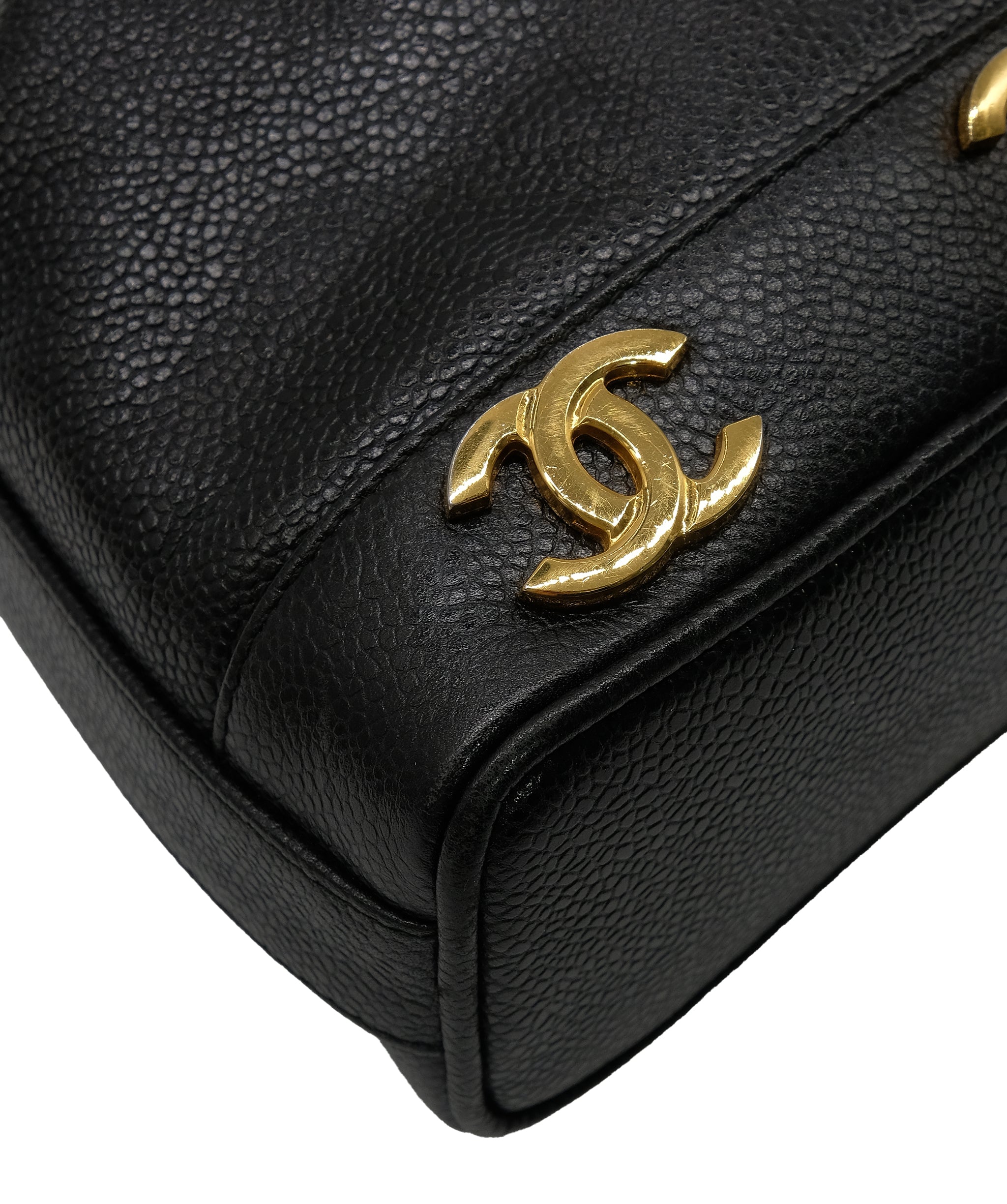 Chanel Caviar Triple coco bucket bag RJC3717