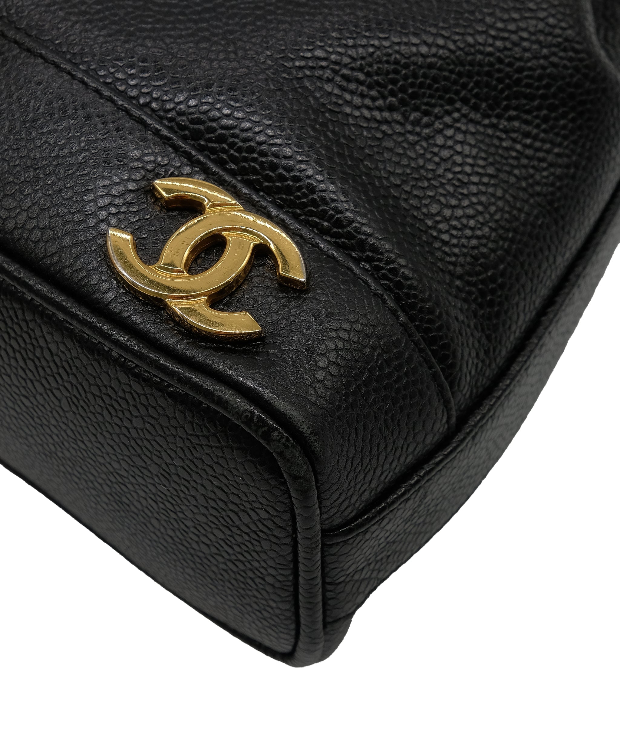 Chanel Caviar Triple coco bucket bag RJC3717