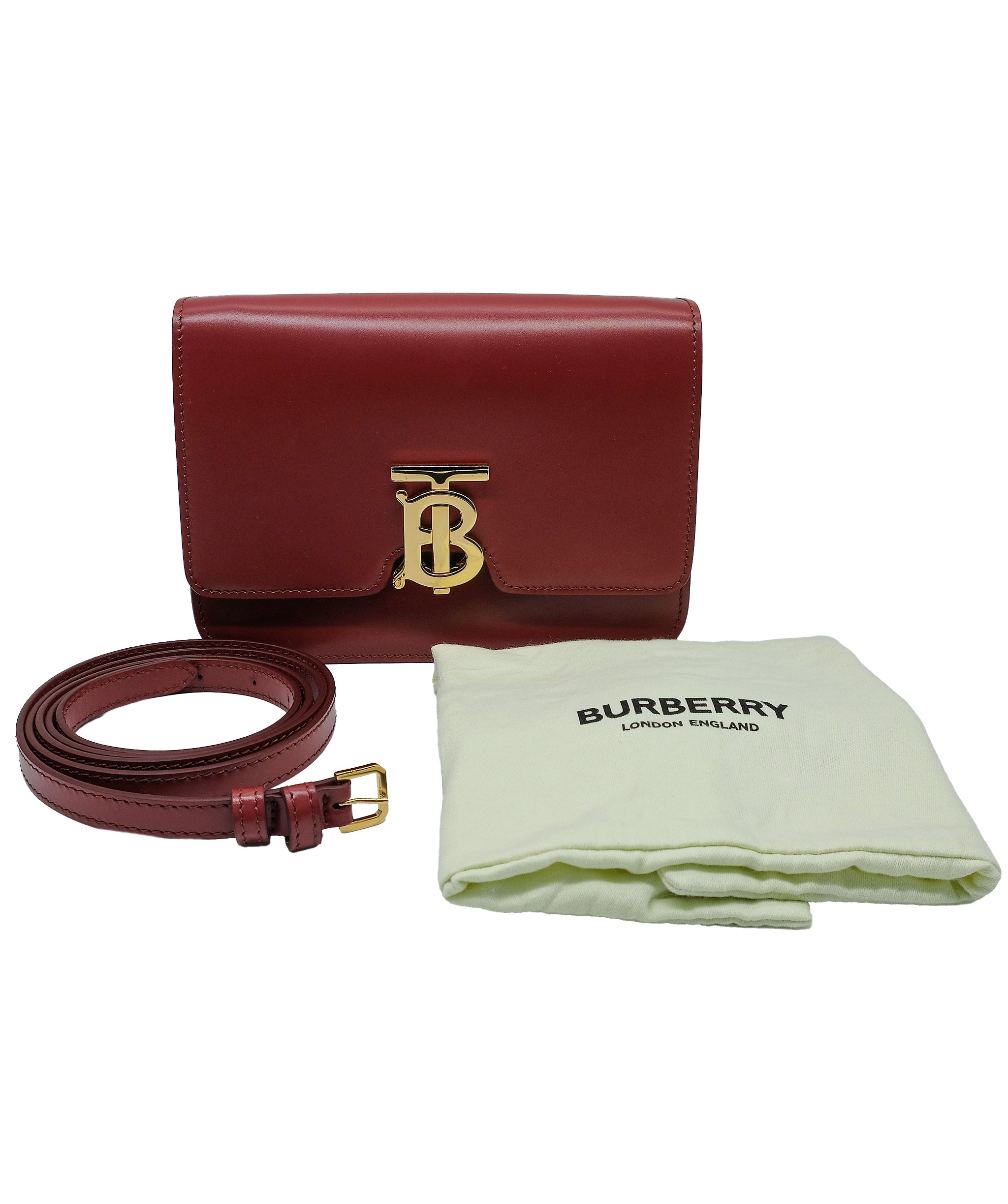 Burberry Leather TB Shoulder Bag RJC3735