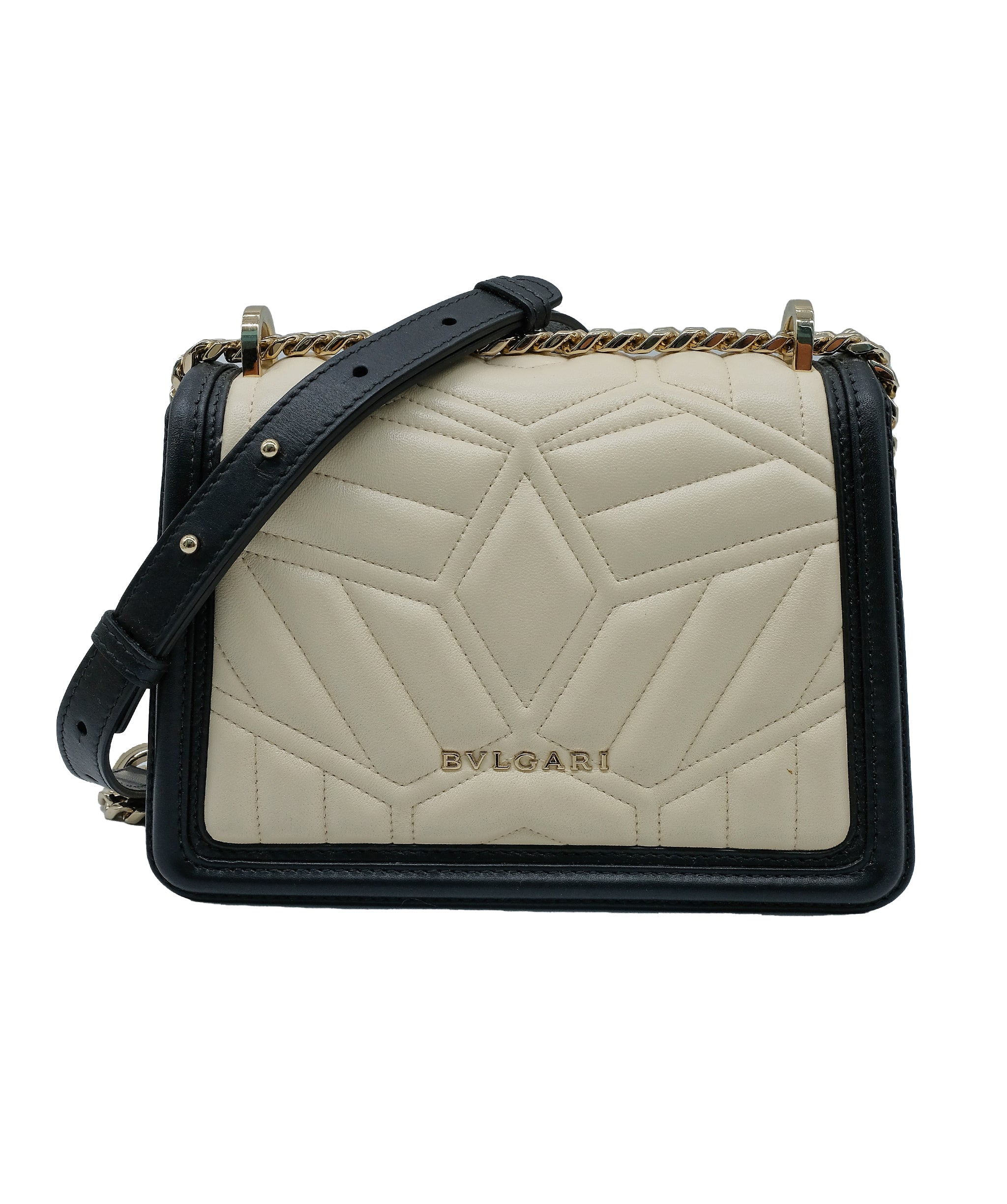 Bvlgari Serpenti Black/White Leather bag RJC3743