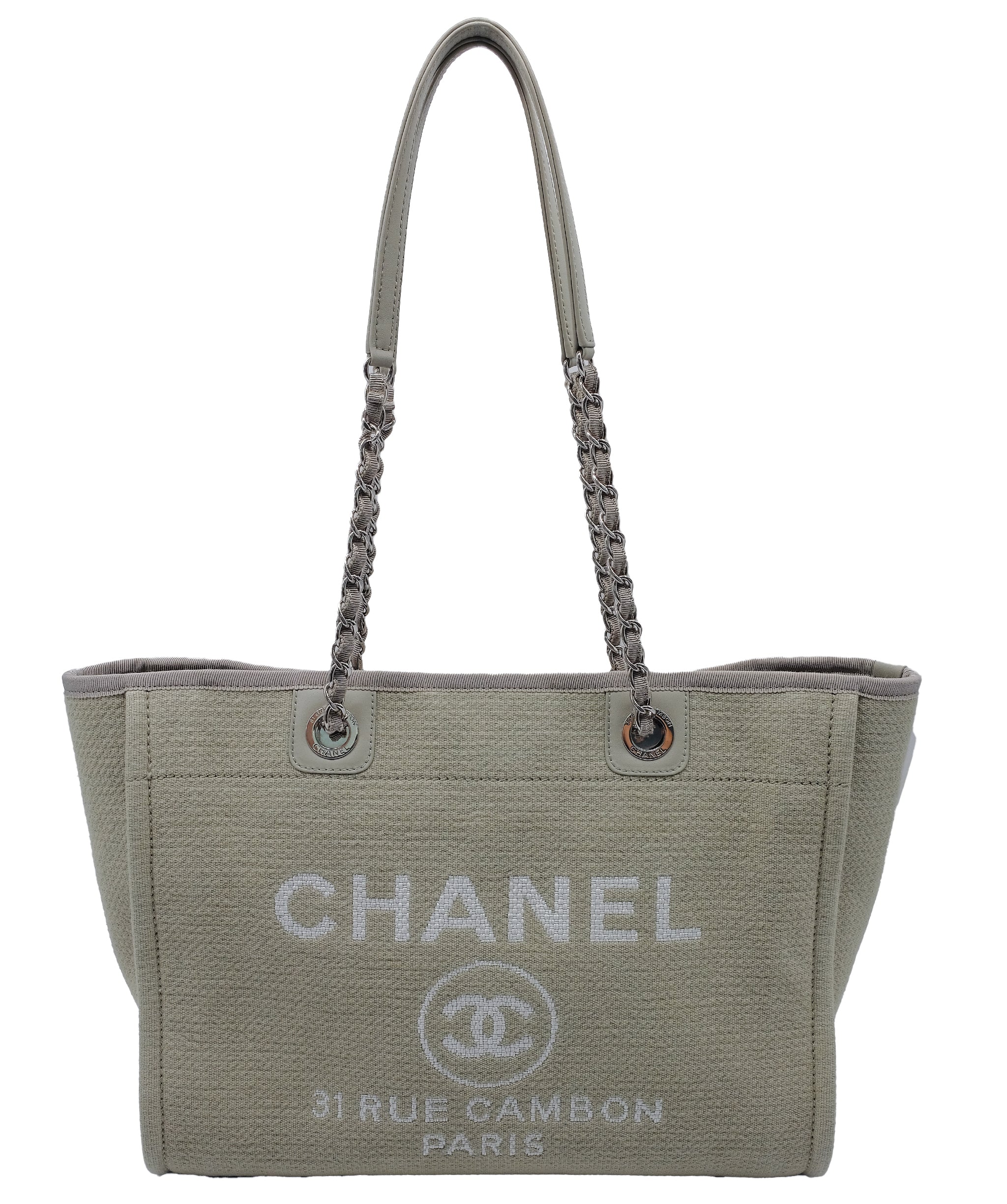 Chanel Deauville Beige Handbag DXBS0275