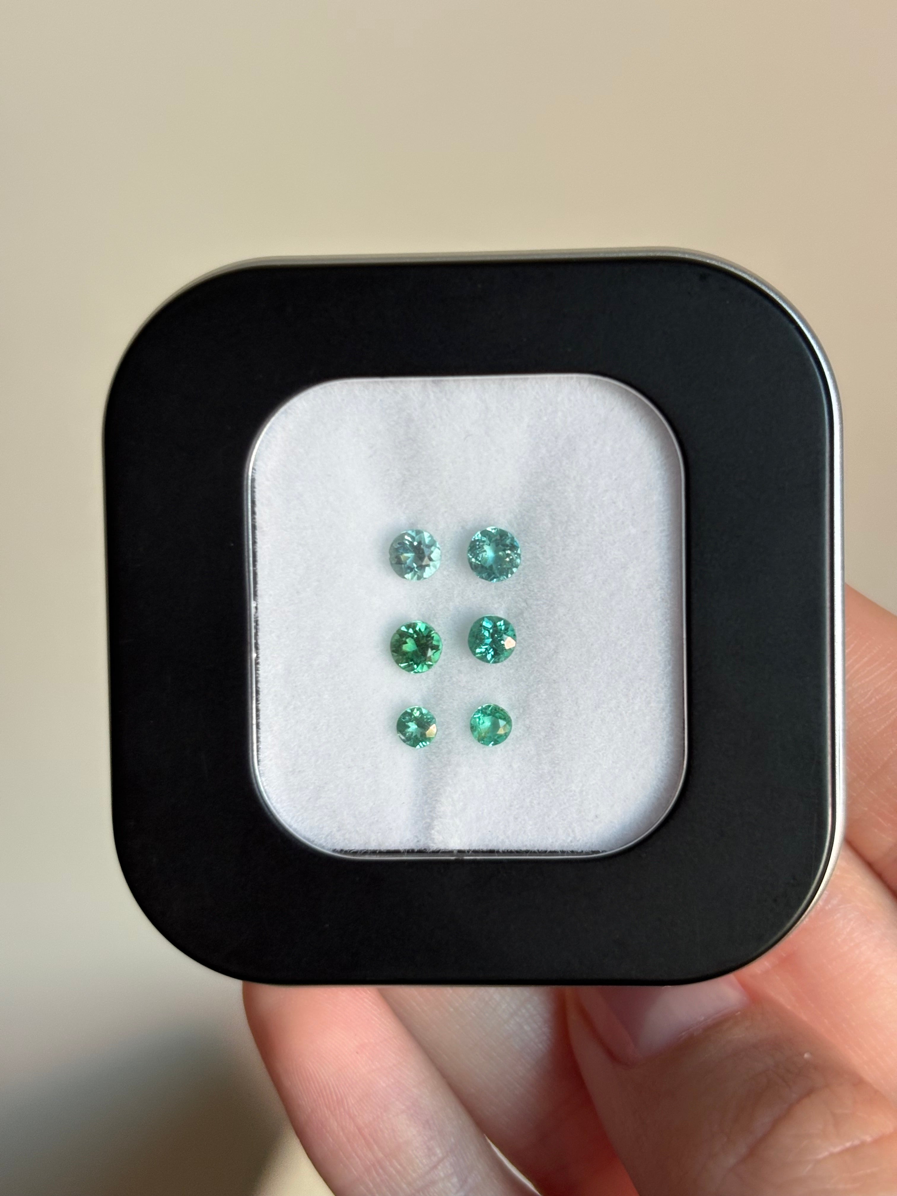 0.77ct Brazil Paraiba (6pcs) DXBCD1734