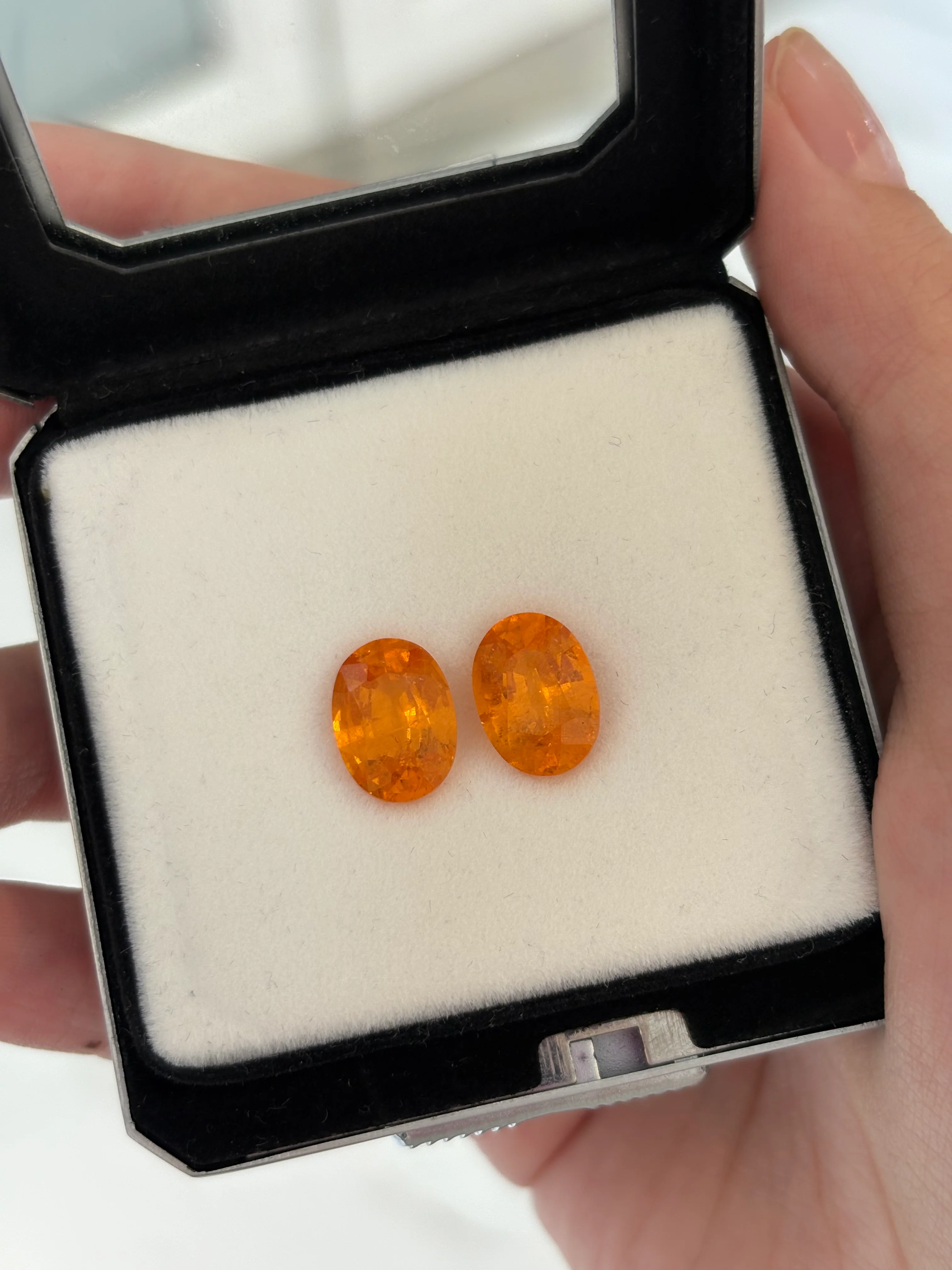 8.12ct Fanta Spessartine PAIR (rare) DXBCS4758