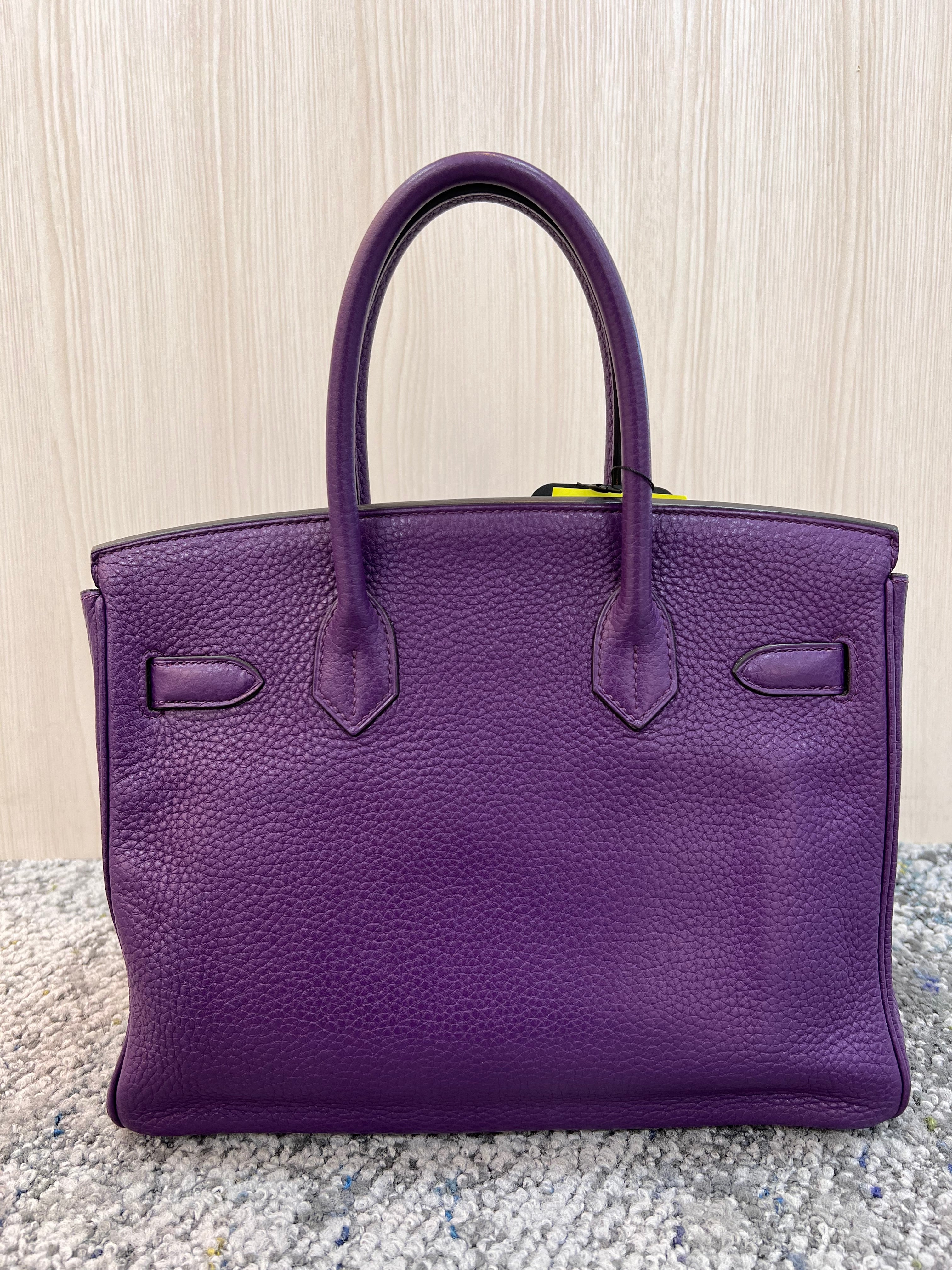 Hermes Birkin 30 Iris Clemence PHW #P 90257294