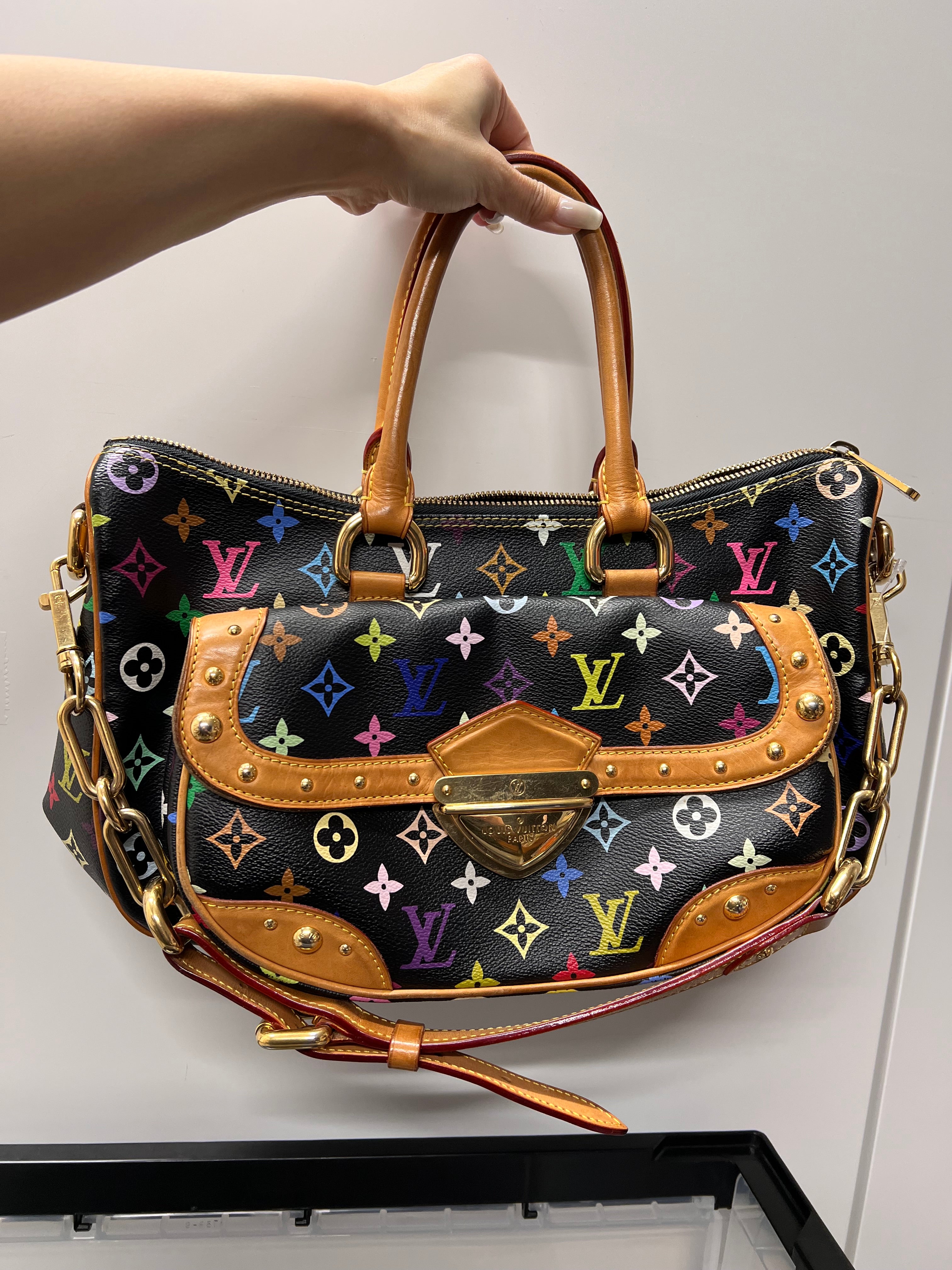 B1027MBSGT LOUIS VUITTON  Multicolor Rita Black M40126