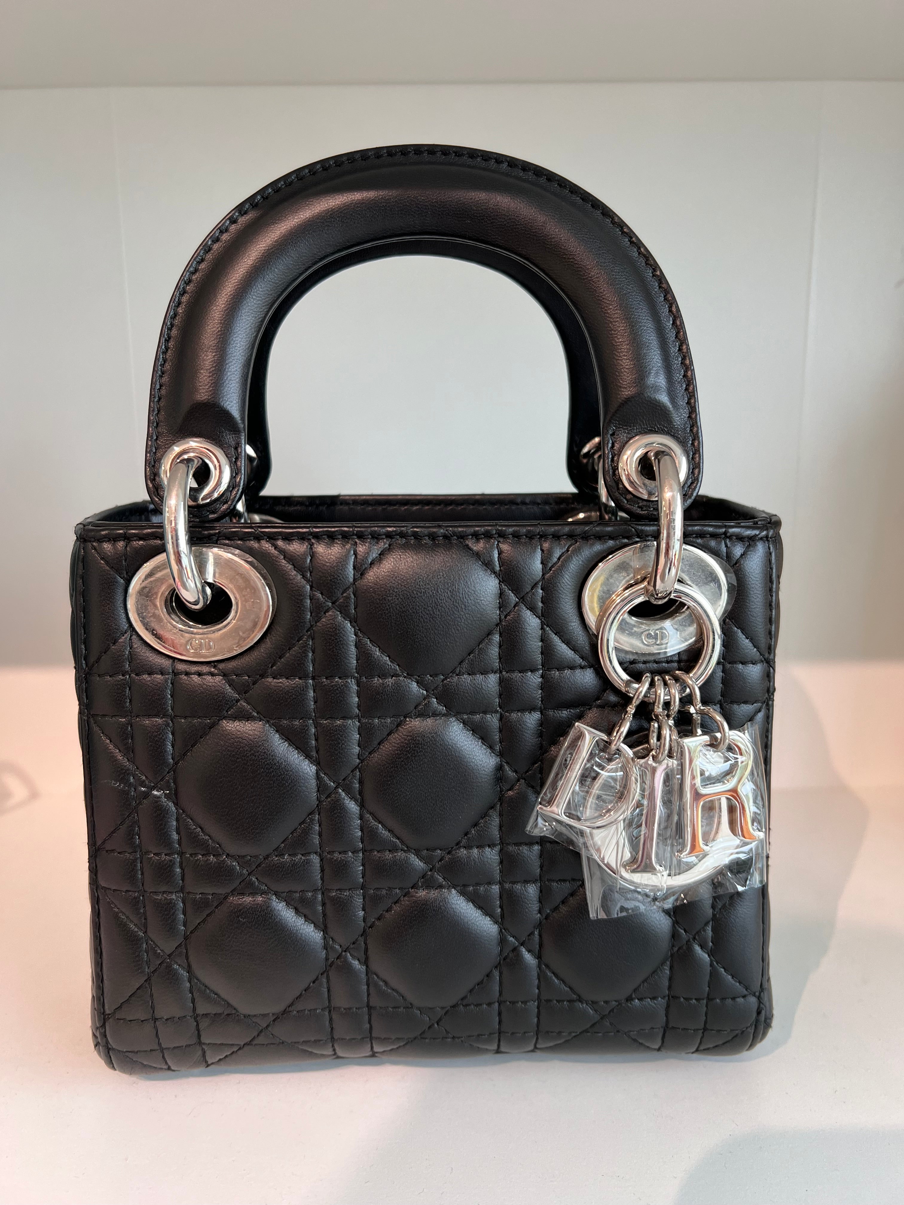 Lady Dior Mini Black Lambskin SHW SYCM265