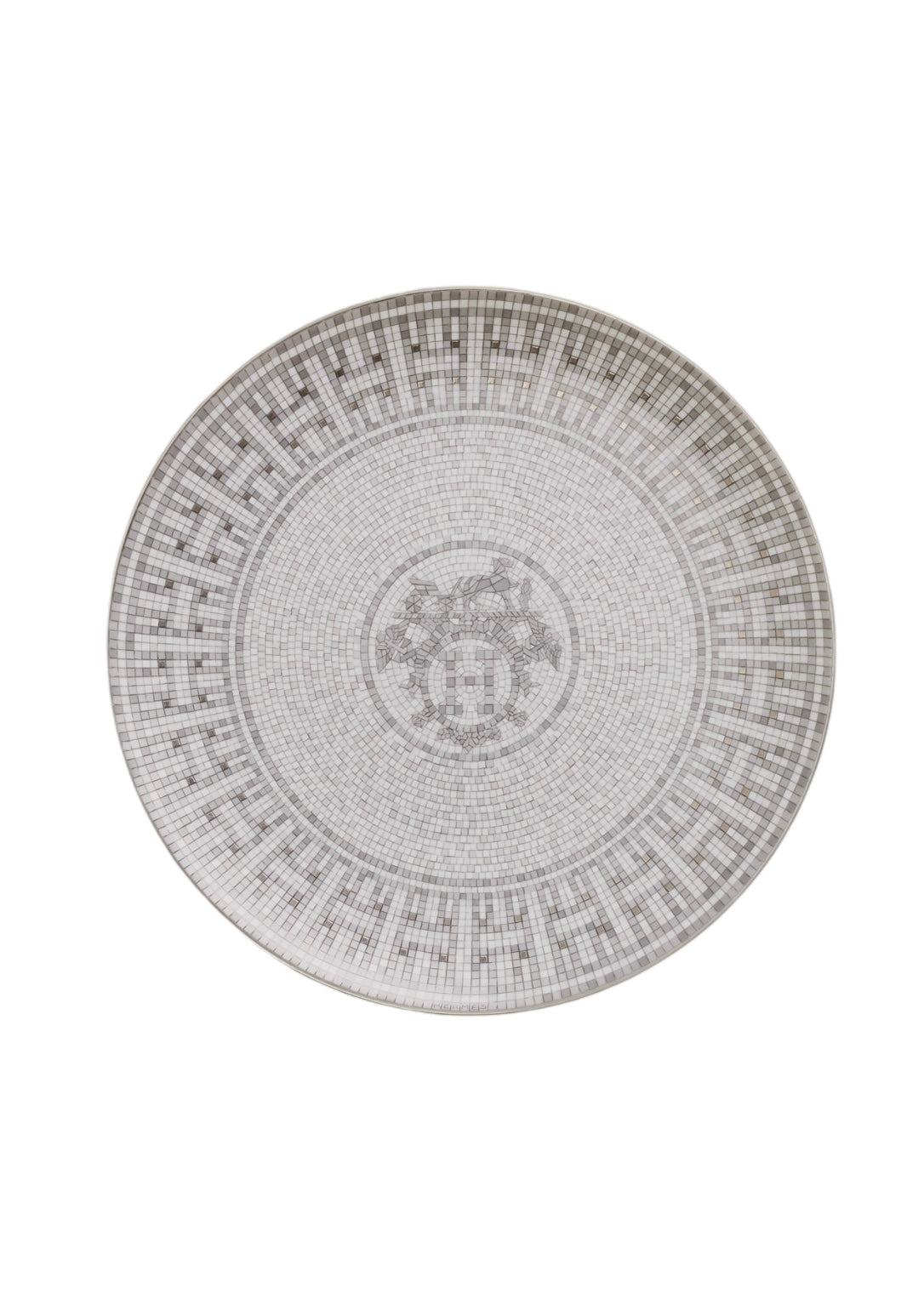 Hermes Mosaique au 24 Platinum - Dessert Plate 21cm DXBA0047