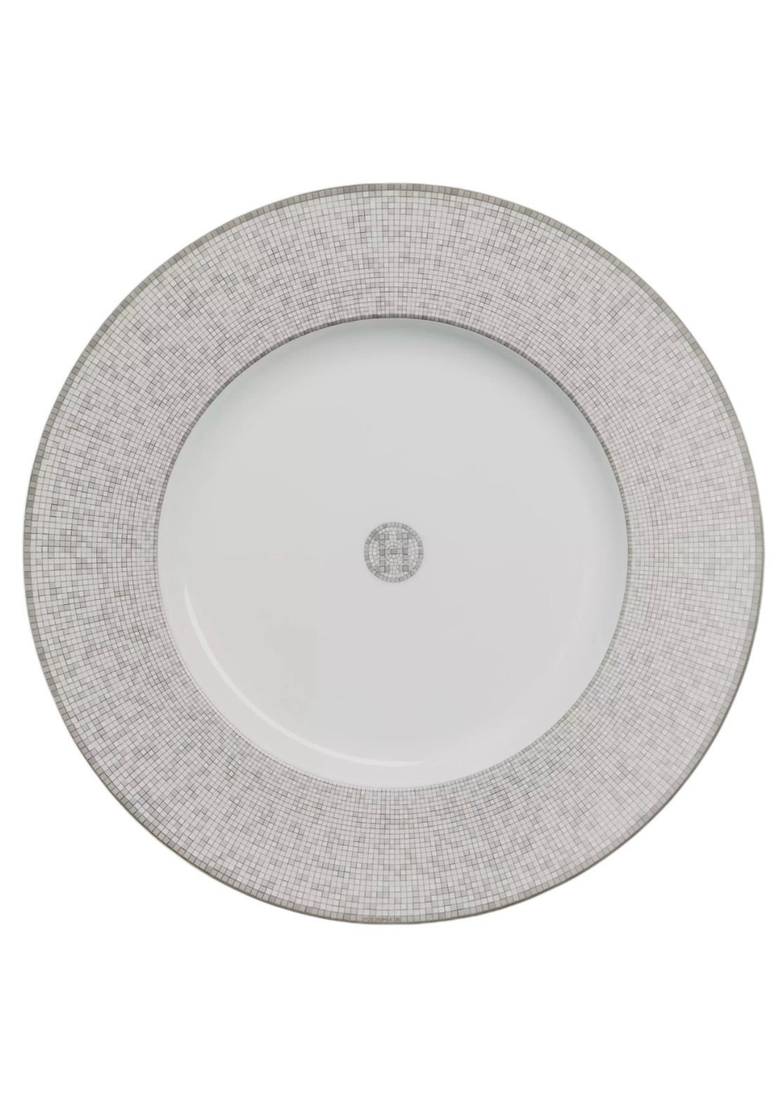 Hermes Mosaique au 24 Platinum - Presentation Plate 31.5cm DXBA0046