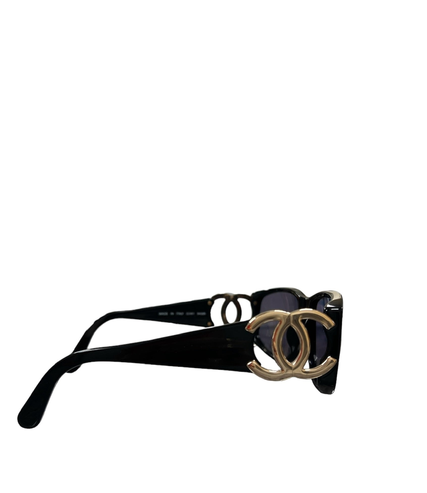 Chanel 90s Black Sunglasses CC - AJC0685