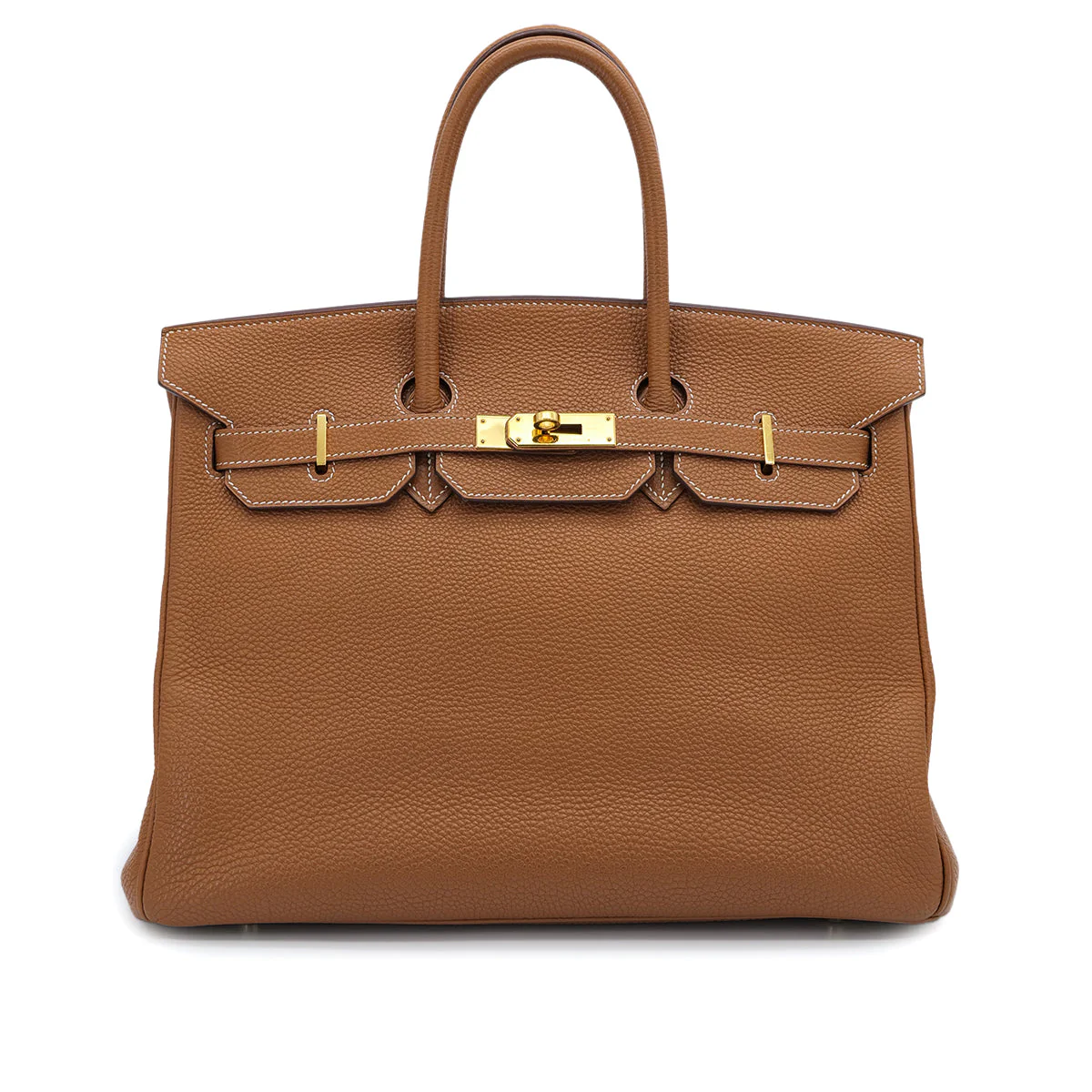 HERMES BIRKIN 35 GOLD TOGO HAND BAG 2006 SQUARE J GOLD HARDWARE 90325632