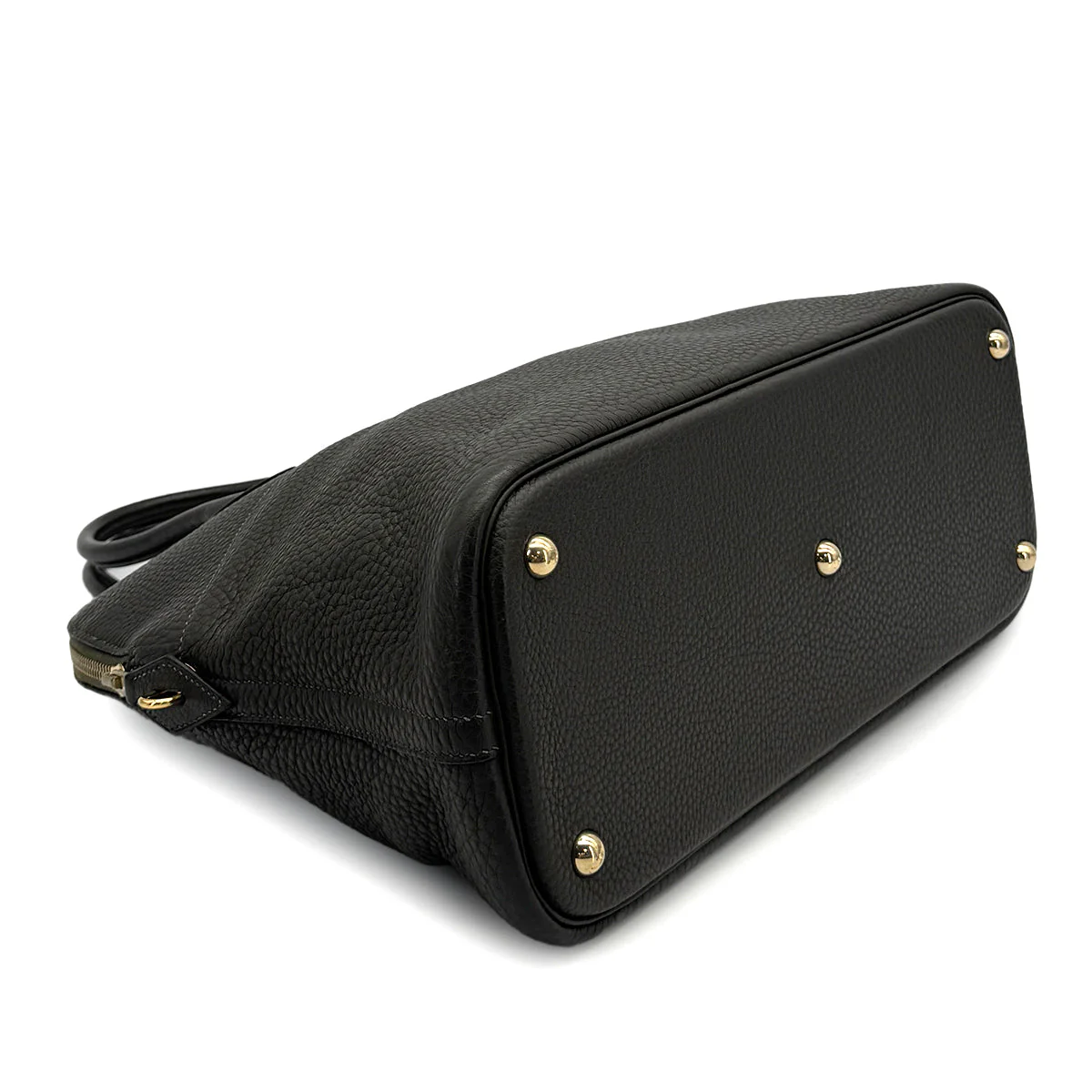 HERMES BOLIDE 35 VERT OLIVE TAURILLON CLEMENCE HAND SHOULDER BAG 2005 SQUARE I GOLD HARDWARE 90325607
