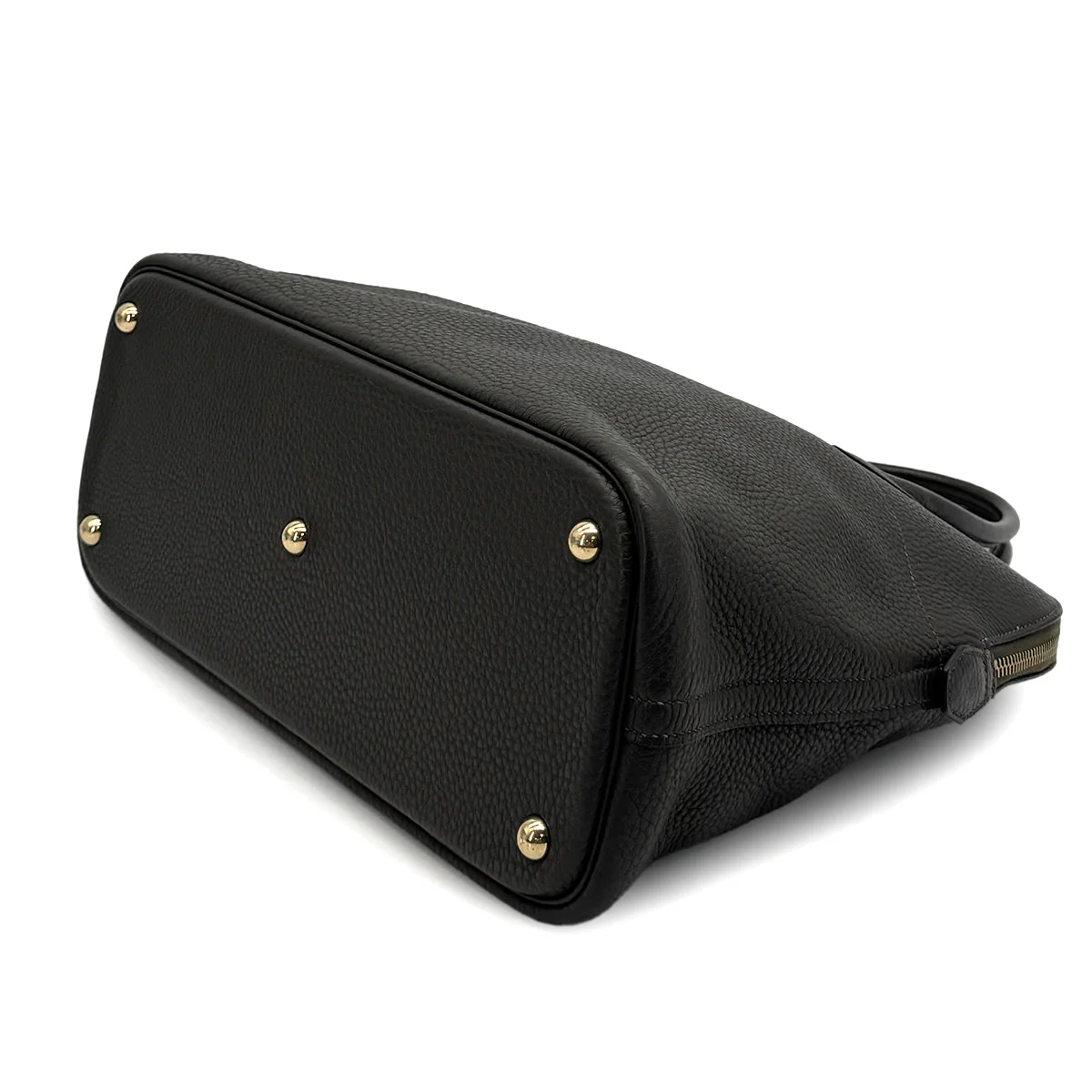 HERMES BOLIDE 35 VERT OLIVE TAURILLON CLEMENCE HAND SHOULDER BAG 2005 SQUARE I GOLD HARDWARE 90325607