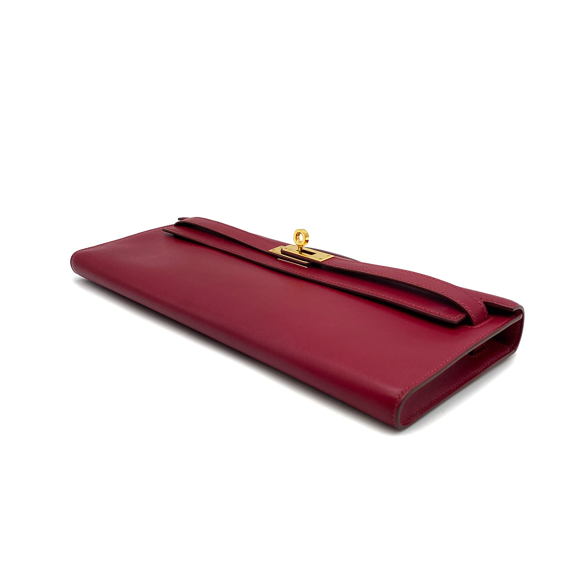 HERMES KELLY CUT RUBIS VEAU SWIF HAND BAG 2014 SQUARE R GOLD HARDWARE 90322055